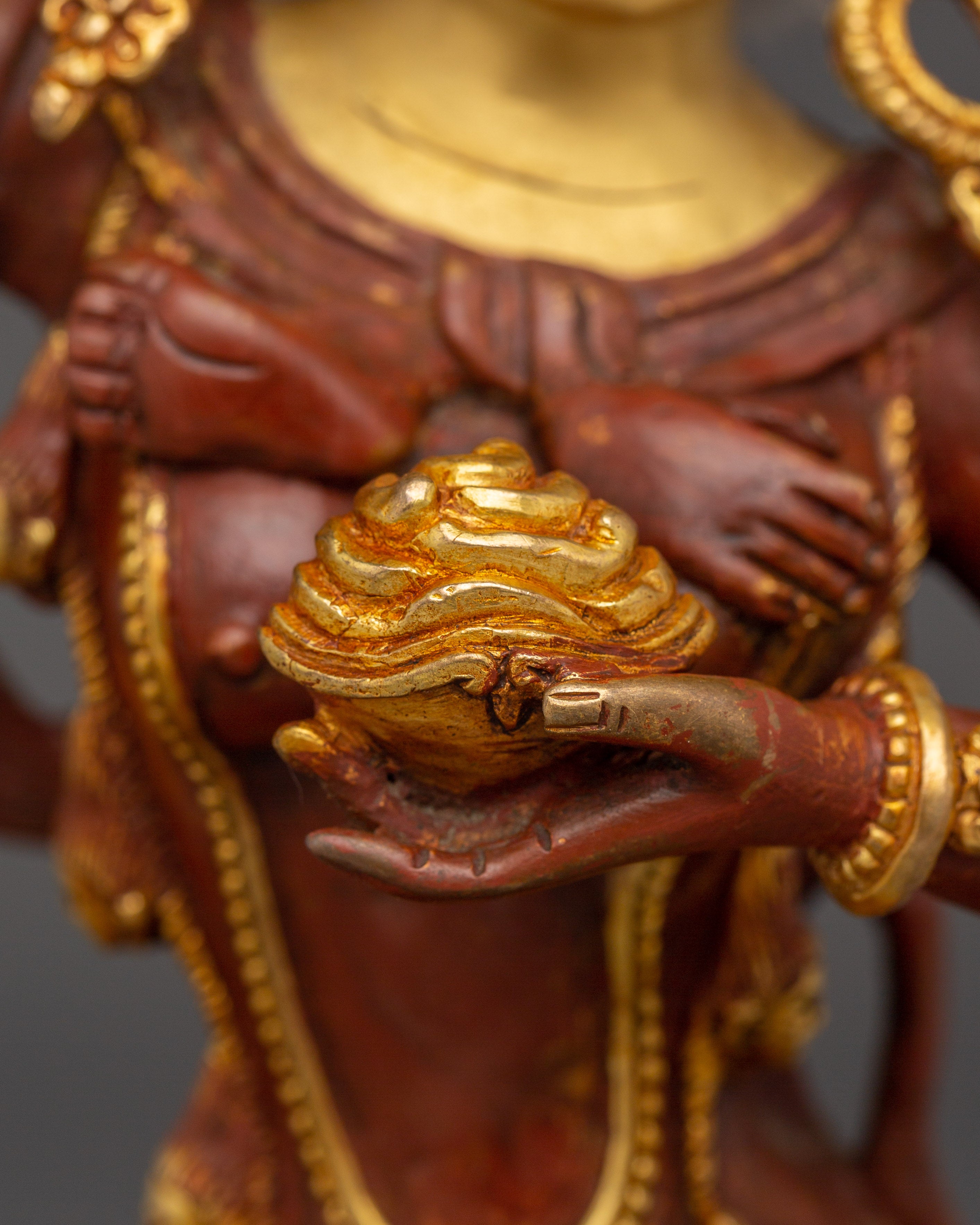 Red Troma Nagmo Statue | Tibetan Buddhist Dakini Artwork