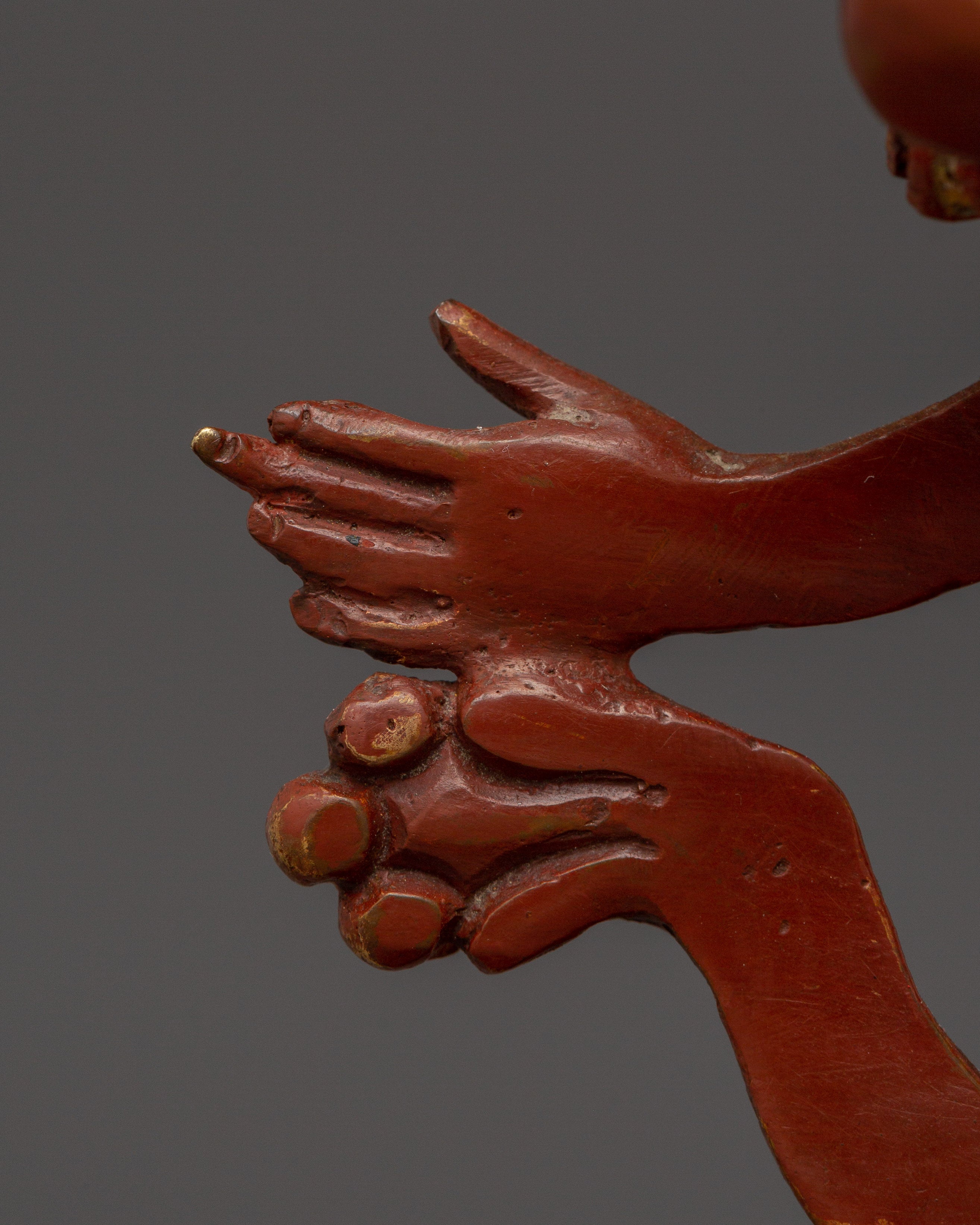 Red Troma Nagmo Statue | Tibetan Buddhist Dakini Artwork