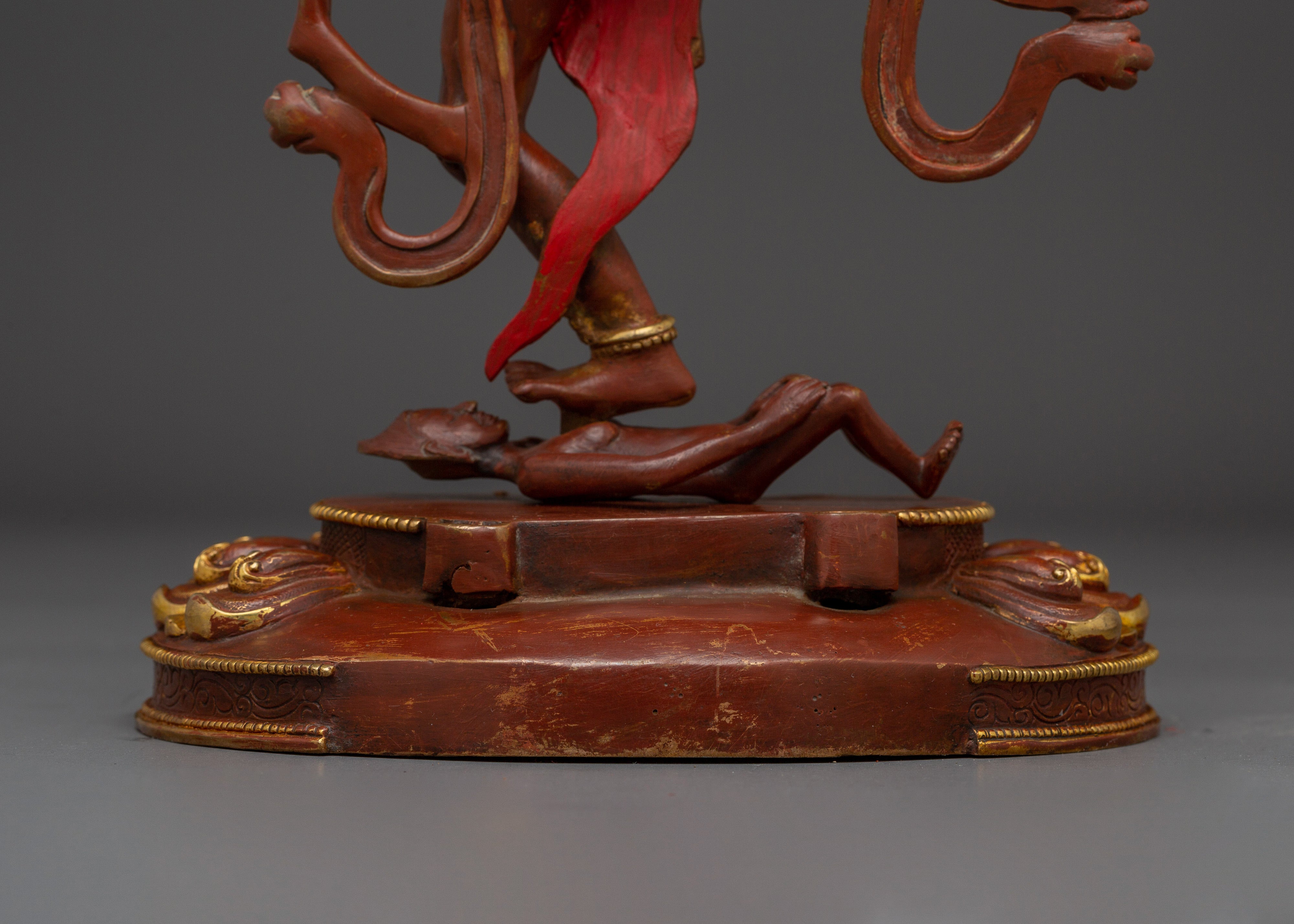 Red Troma Nagmo Statue | Tibetan Buddhist Dakini Artwork