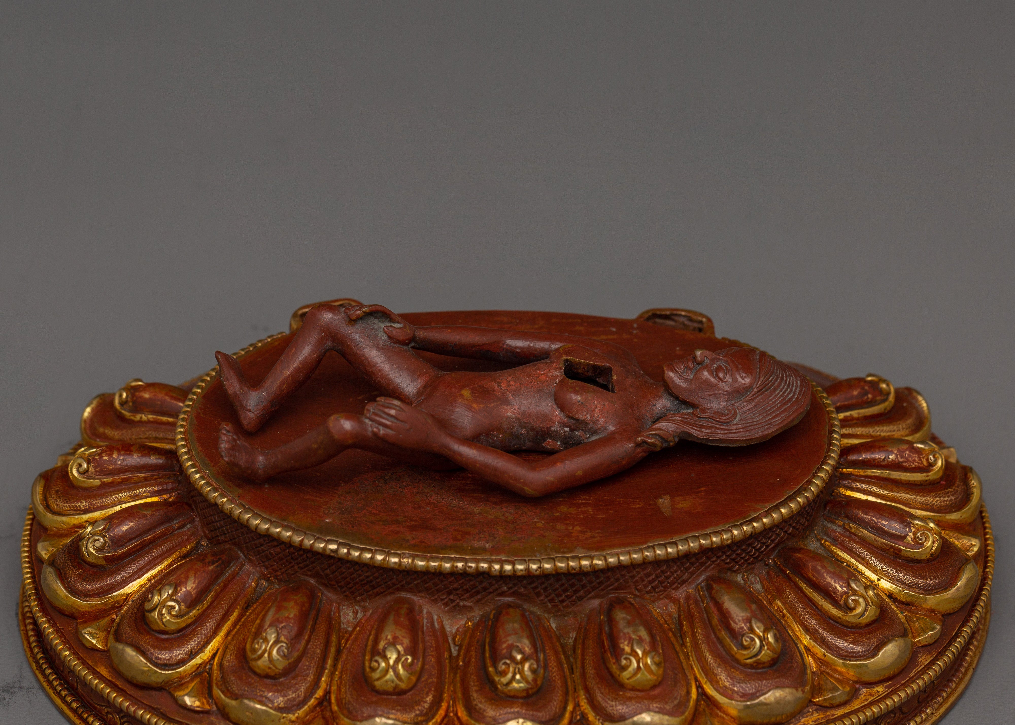 Red Troma Nagmo Statue | Tibetan Buddhist Dakini Artwork