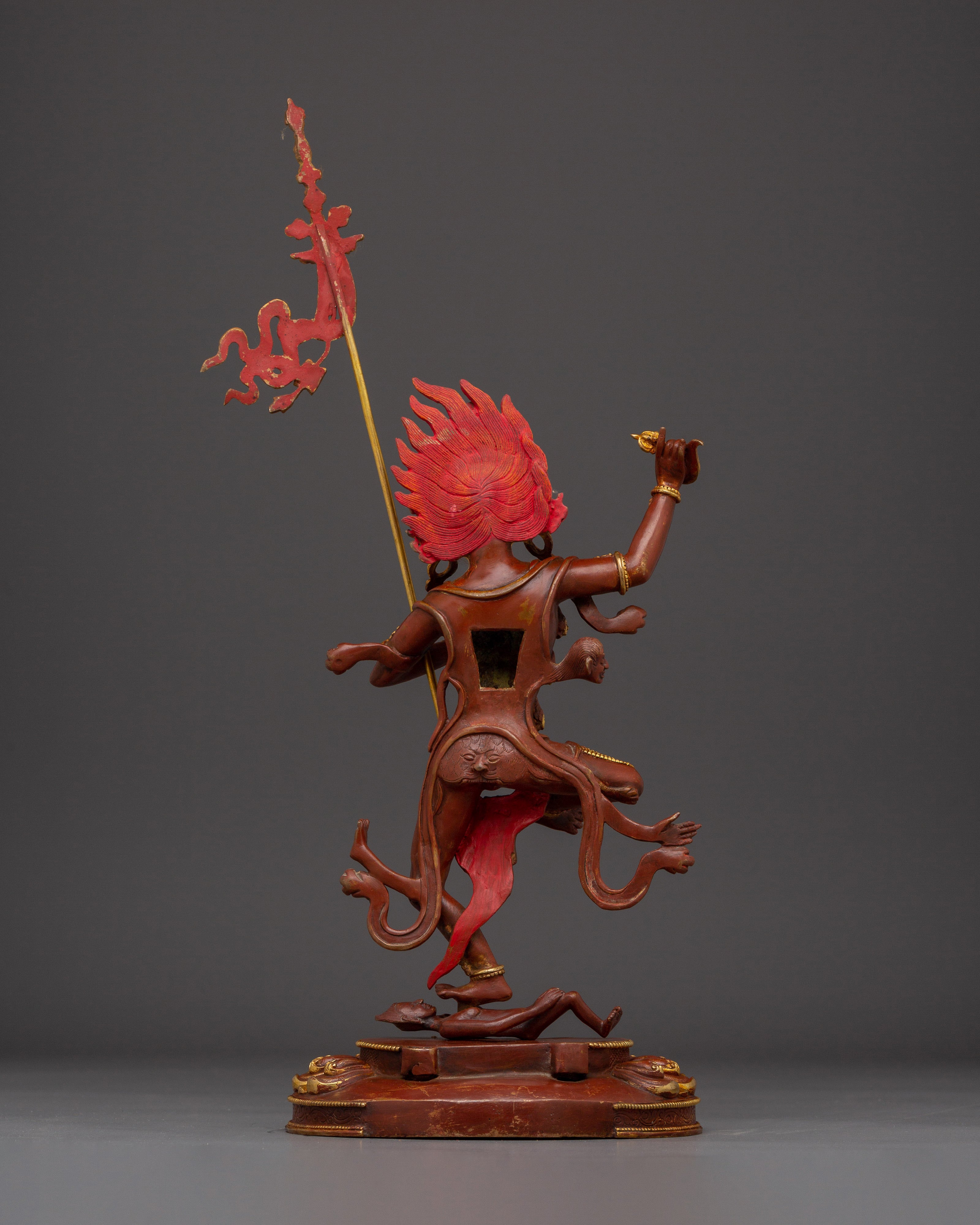 Red Troma Nagmo Statue | Tibetan Buddhist Dakini Artwork