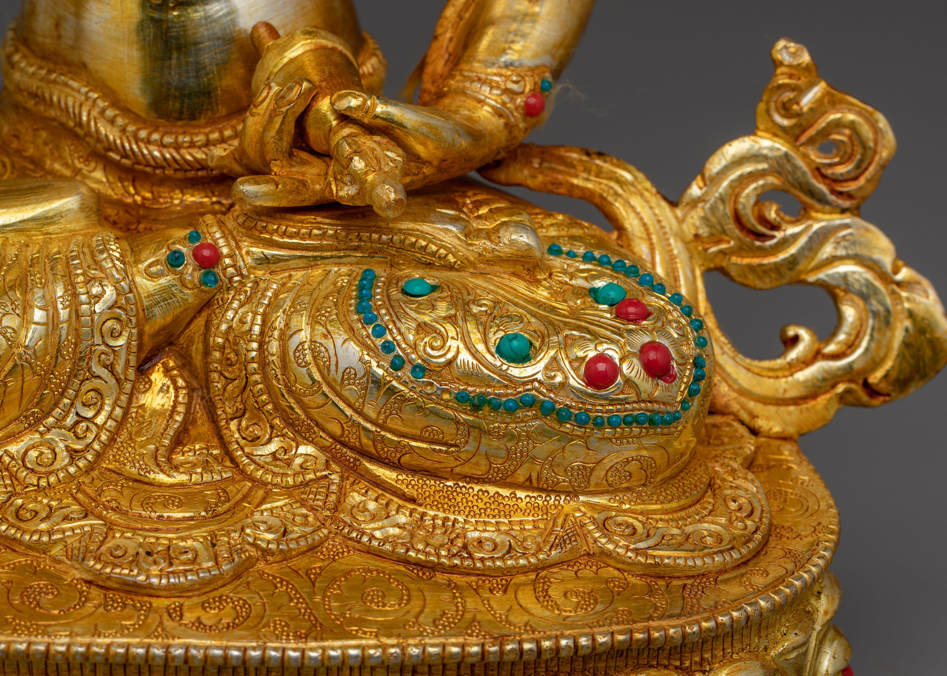 Golden Dorje Sempa Statue | Vajrasattva - Buddhist Purification Deity