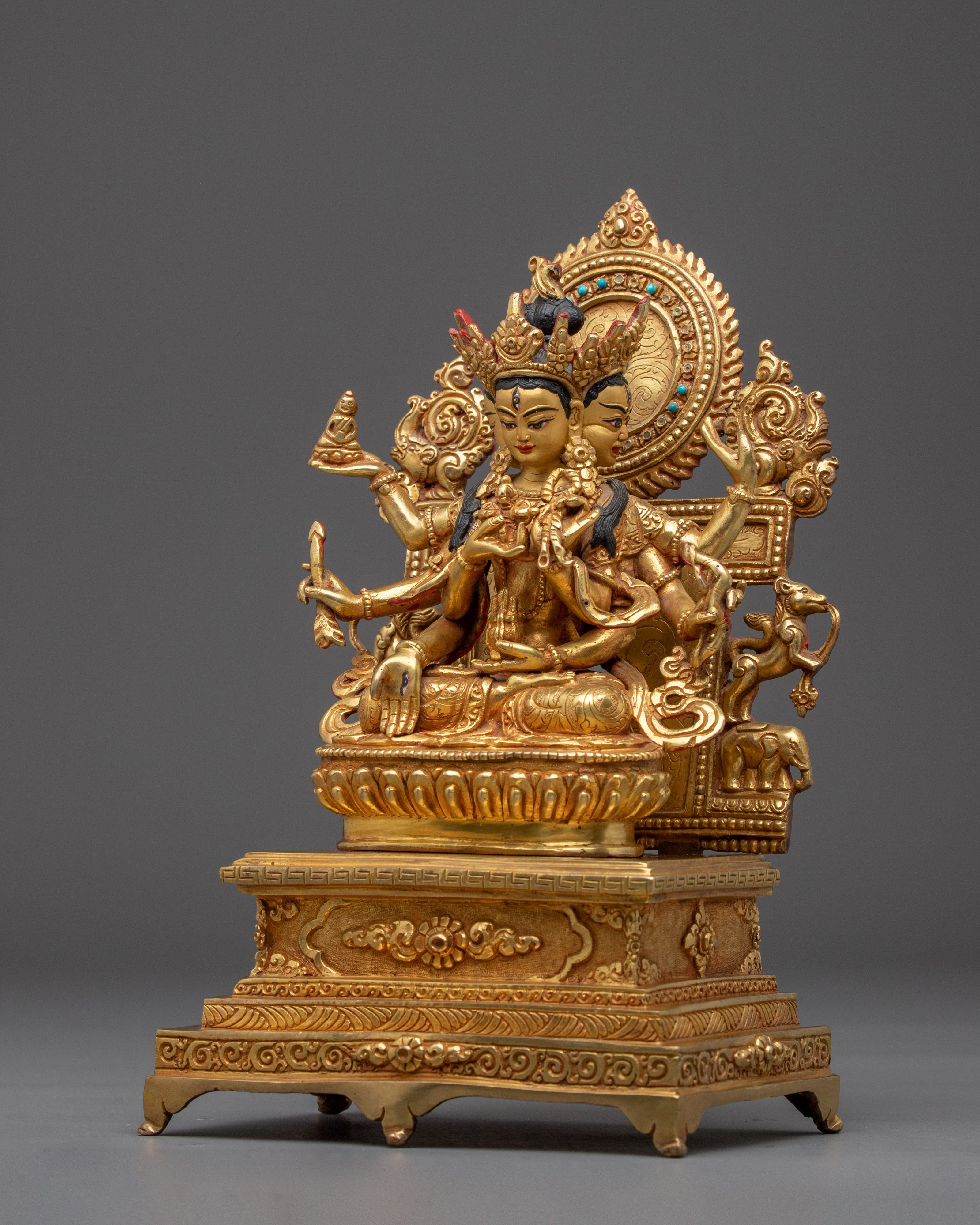 Namgyalma on Throne Statue | Long-life Deity