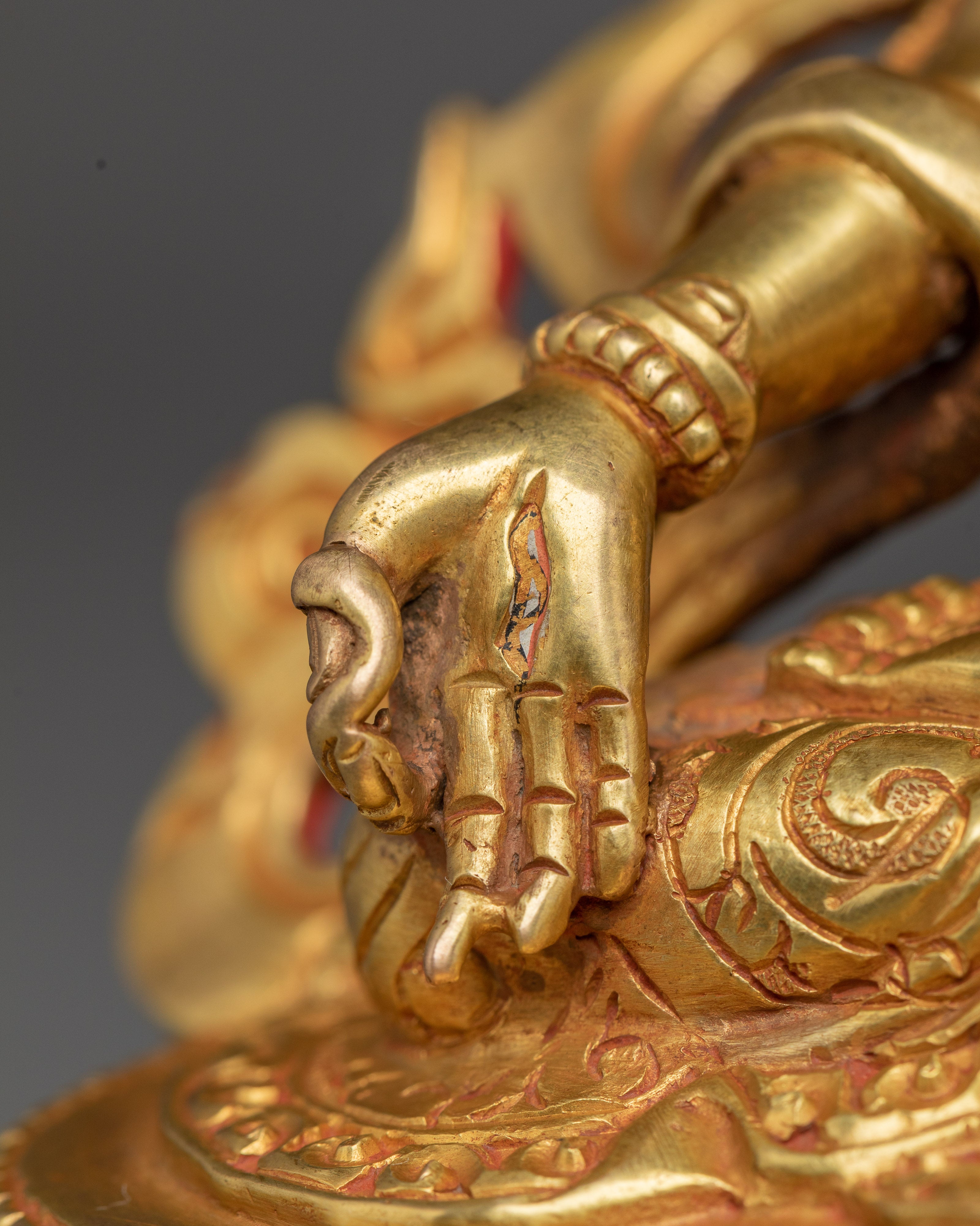 White Tara Radiant Statue | Sita Tara in Throne - Tibetan Healing Deity