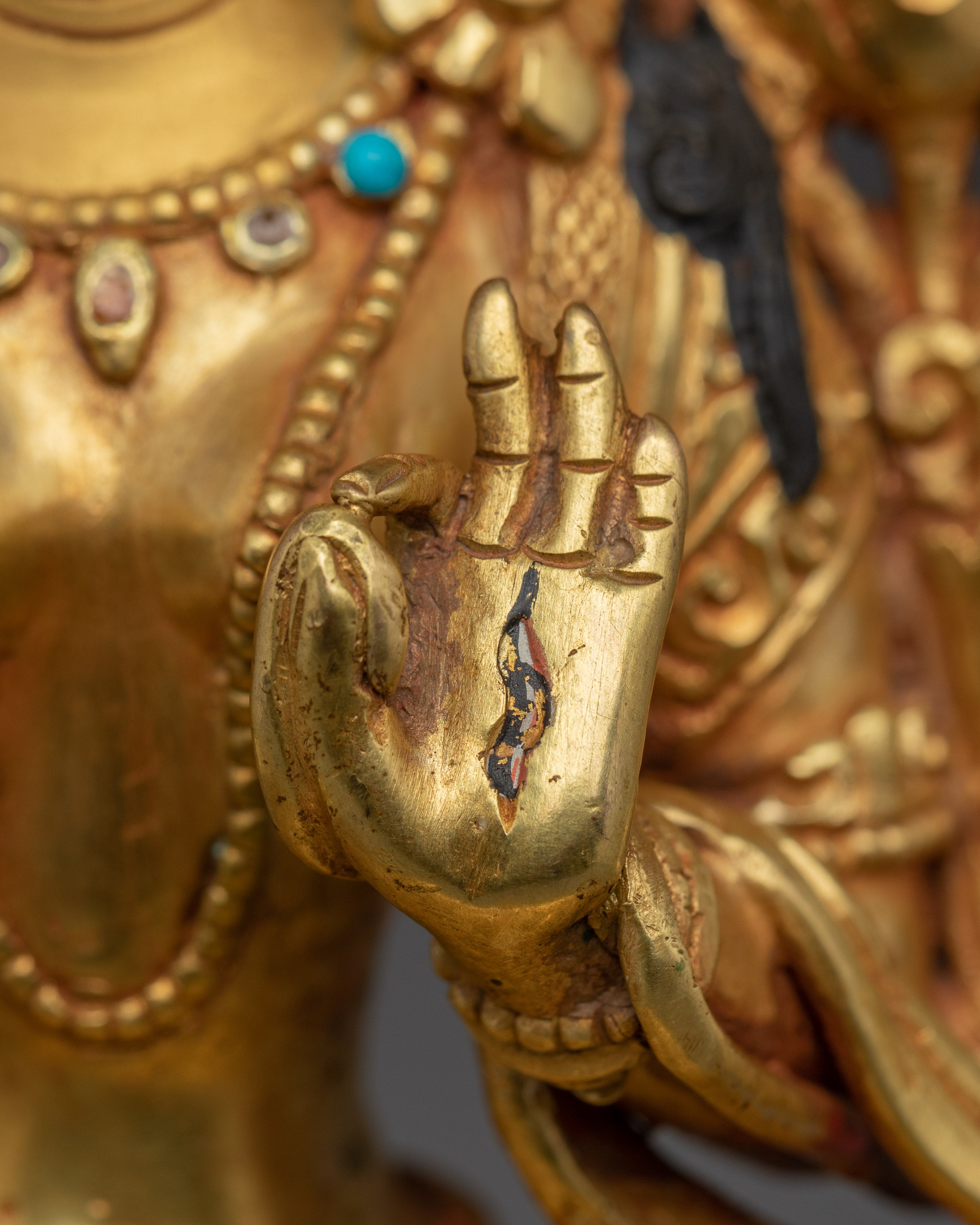 White Tara Radiant Statue | Sita Tara in Throne - Tibetan Healing Deity