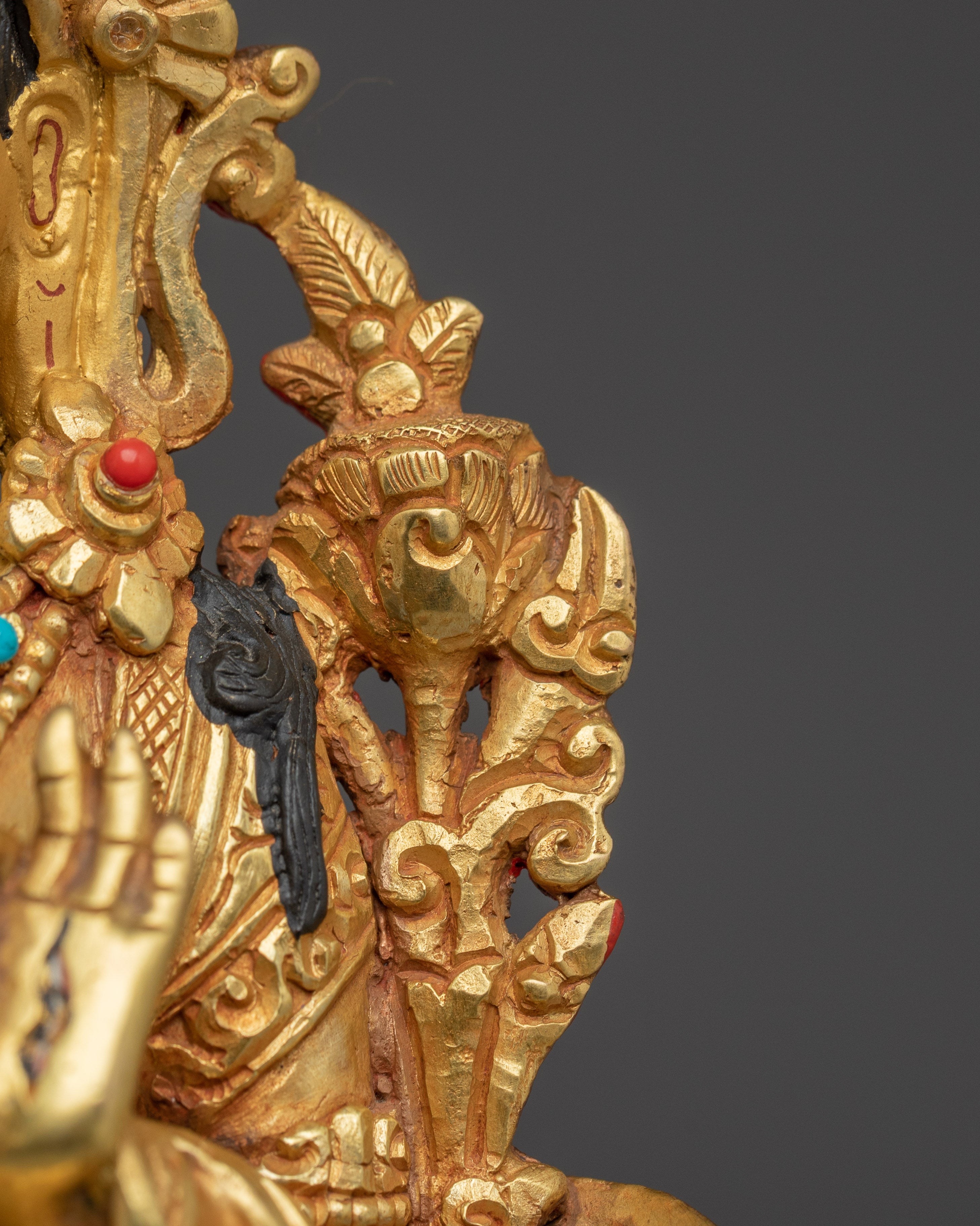 White Tara Radiant Statue | Sita Tara in Throne - Tibetan Healing Deity