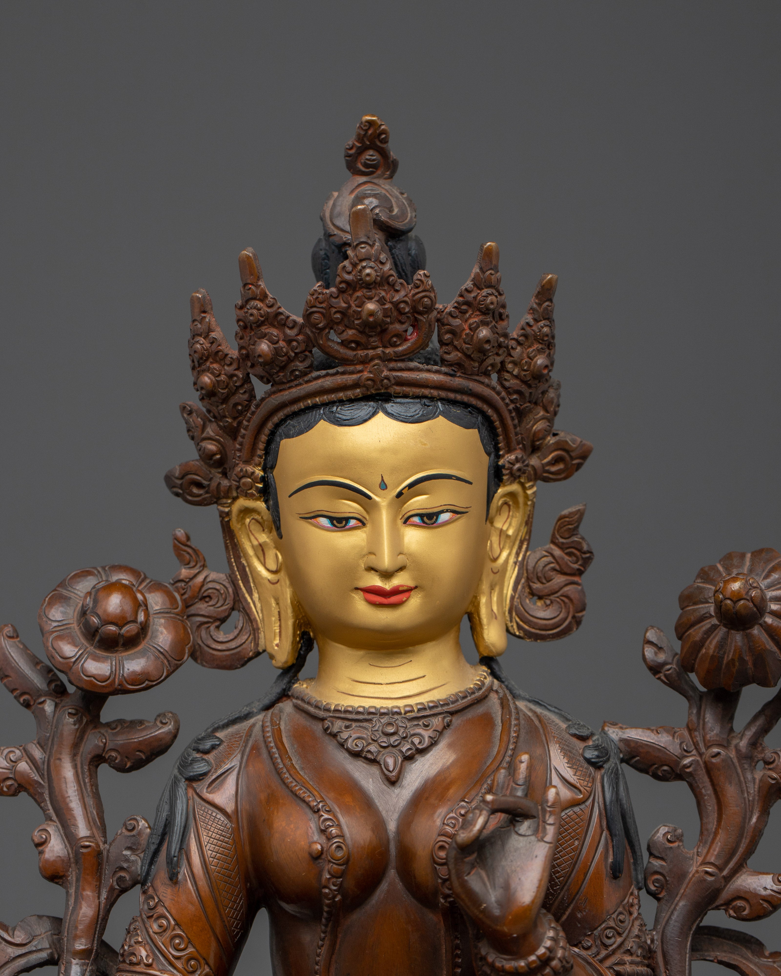 Female Enlightenment Deity Green Tara Art | Mother of All Buddhas