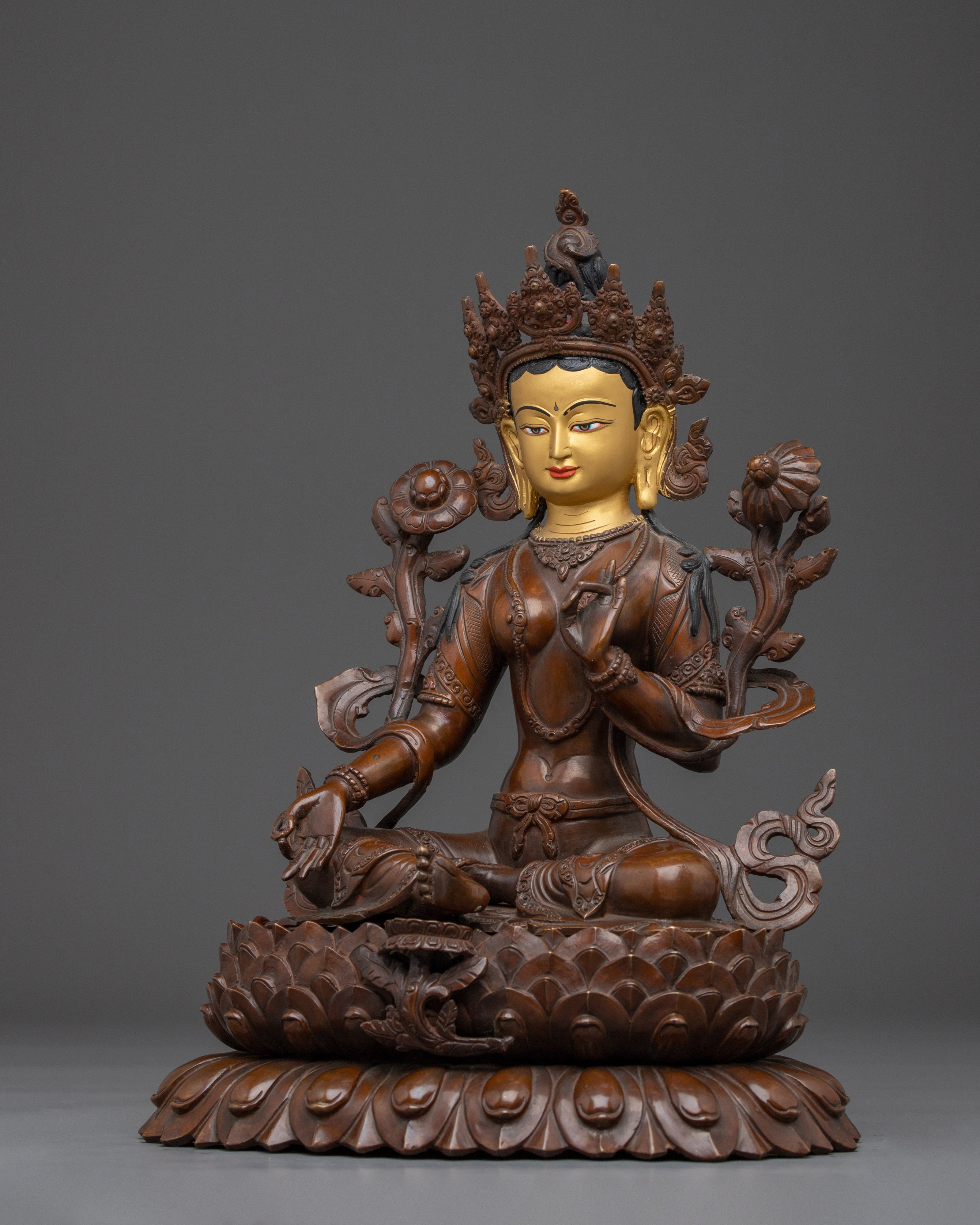 Female Enlightenment Deity Green Tara Art | Mother of All Buddhas