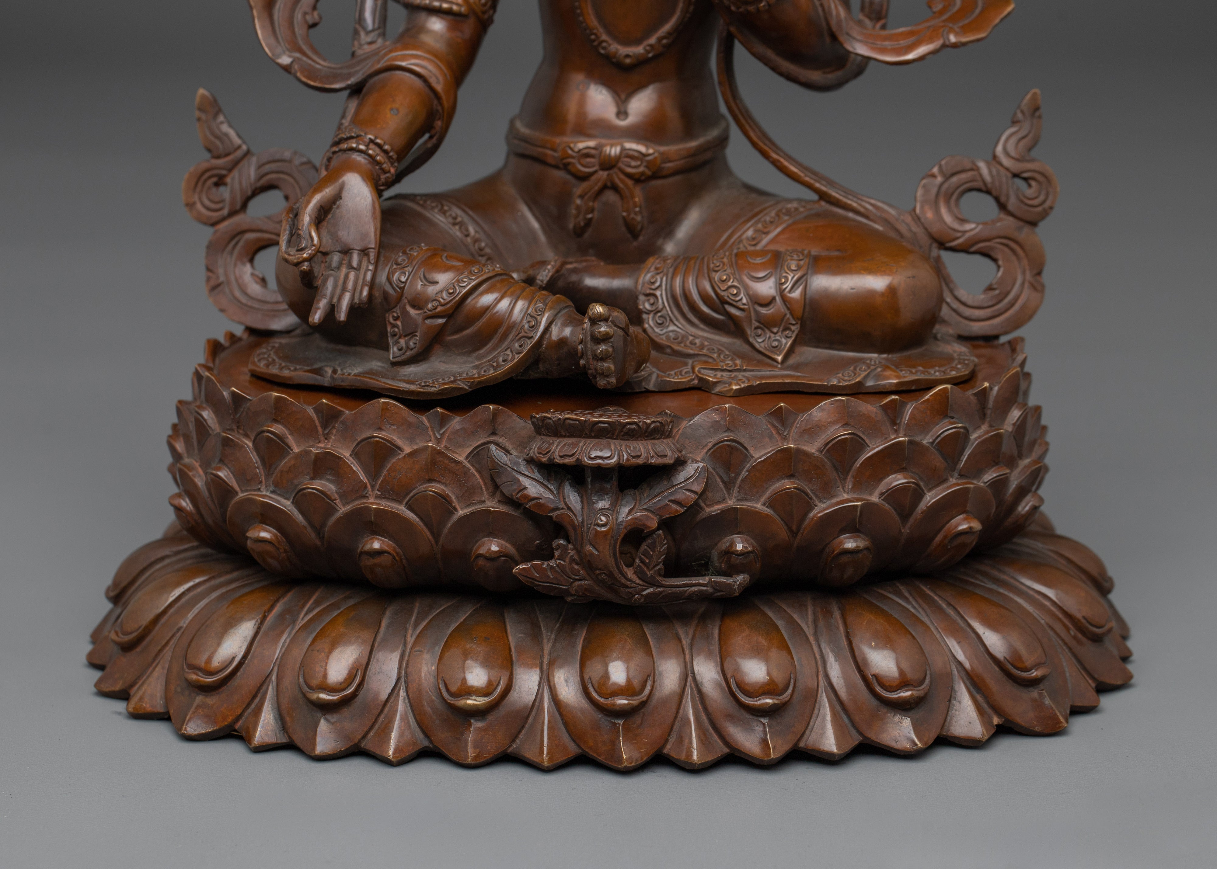 Female Enlightenment Deity Green Tara Art | Mother of All Buddhas