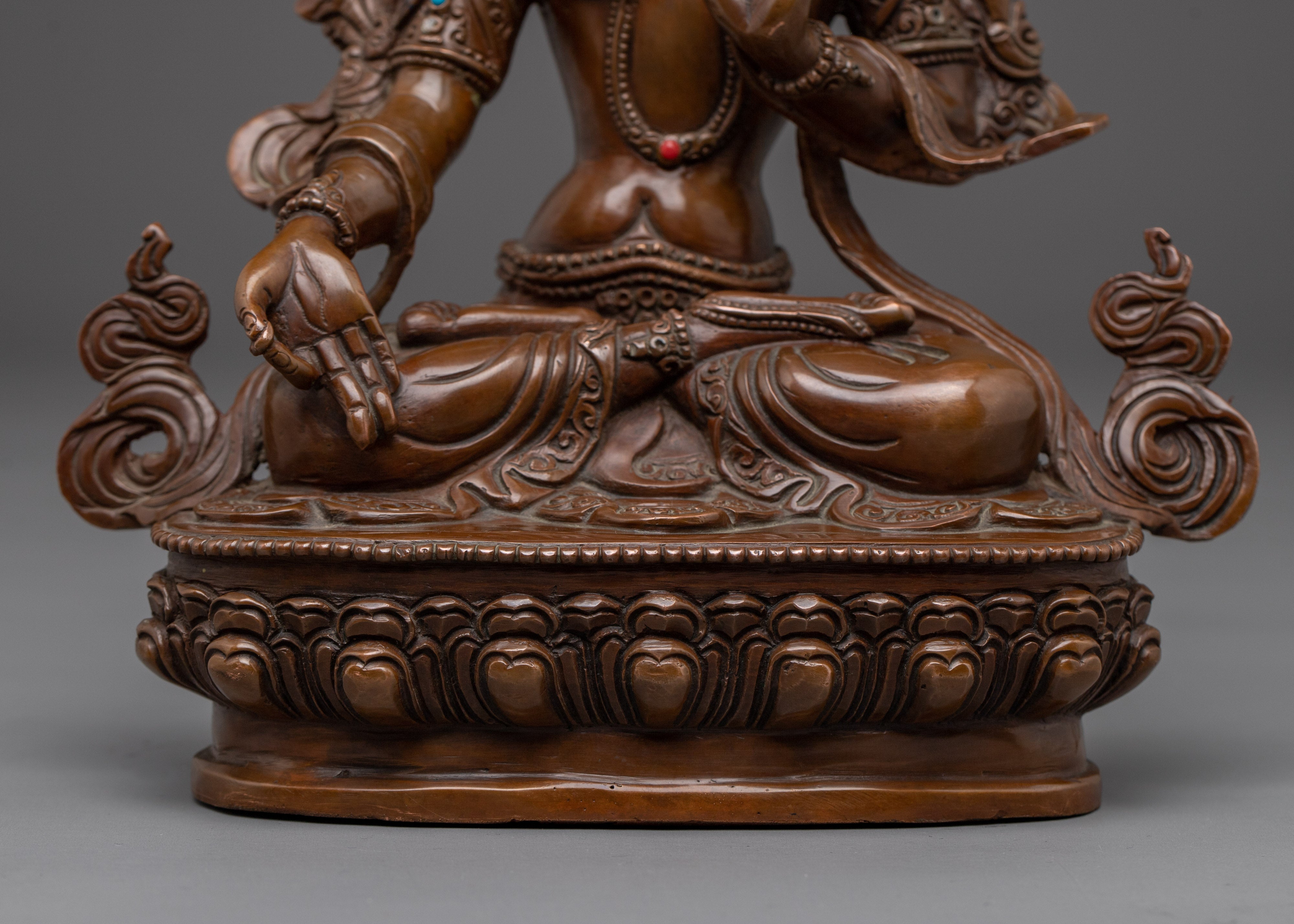 Handmade Sacred Feminine Artwork of White Tara | Bodhisattva of Compassion