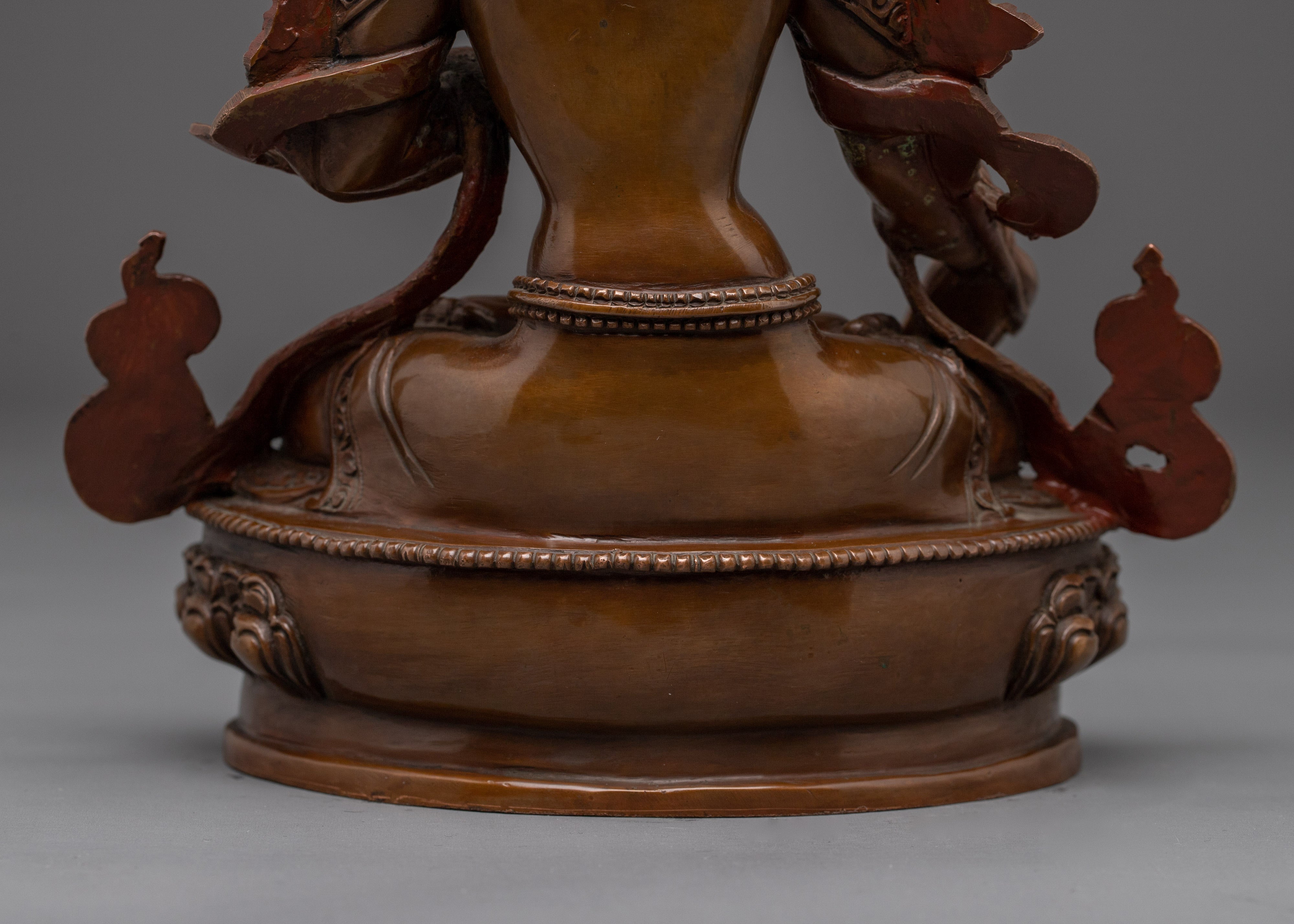 Handmade Sacred Feminine Artwork of White Tara | Bodhisattva of Compassion