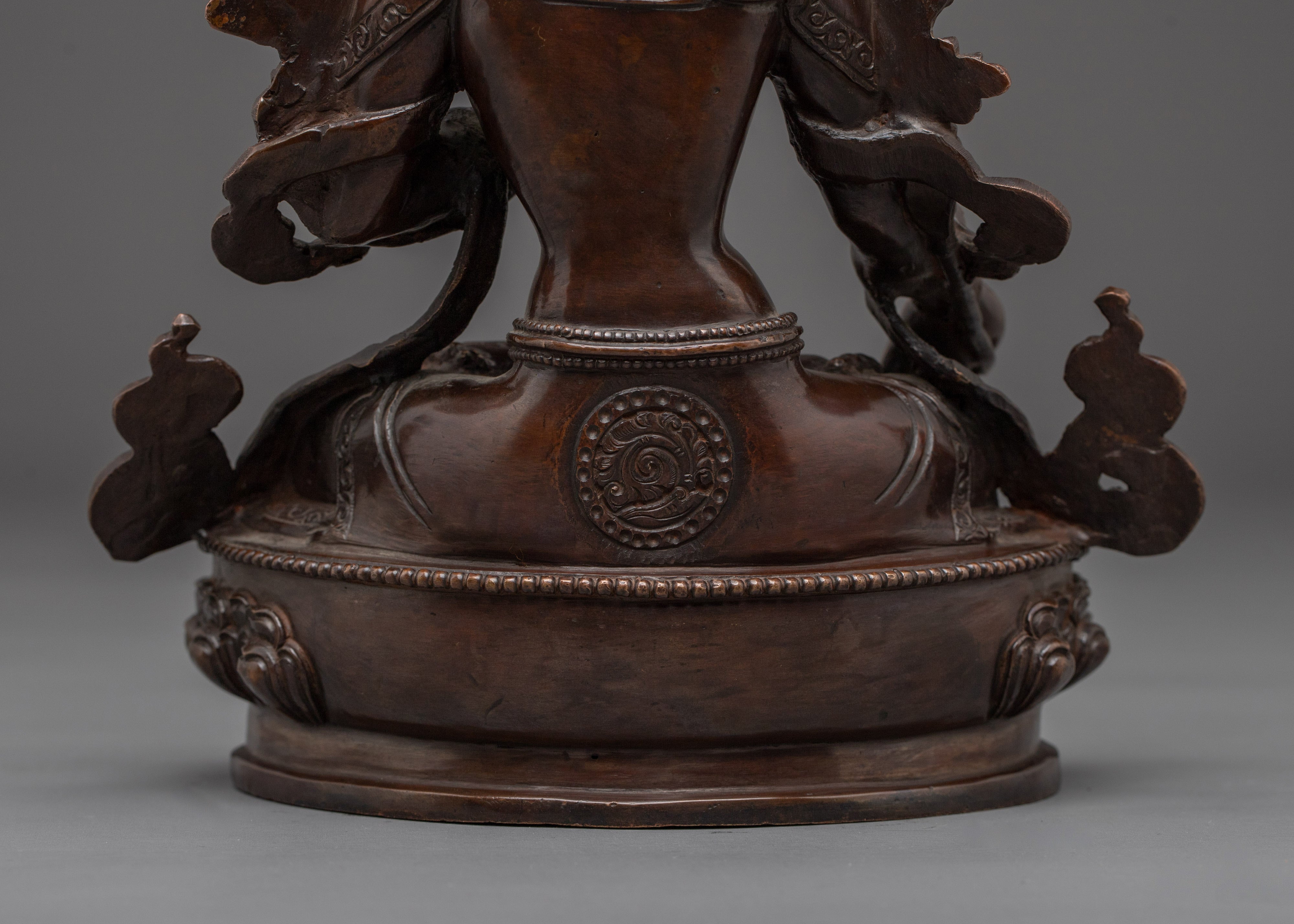 Oxidized Female Enlightenment Deity White Tara | Mother of All Buddhas