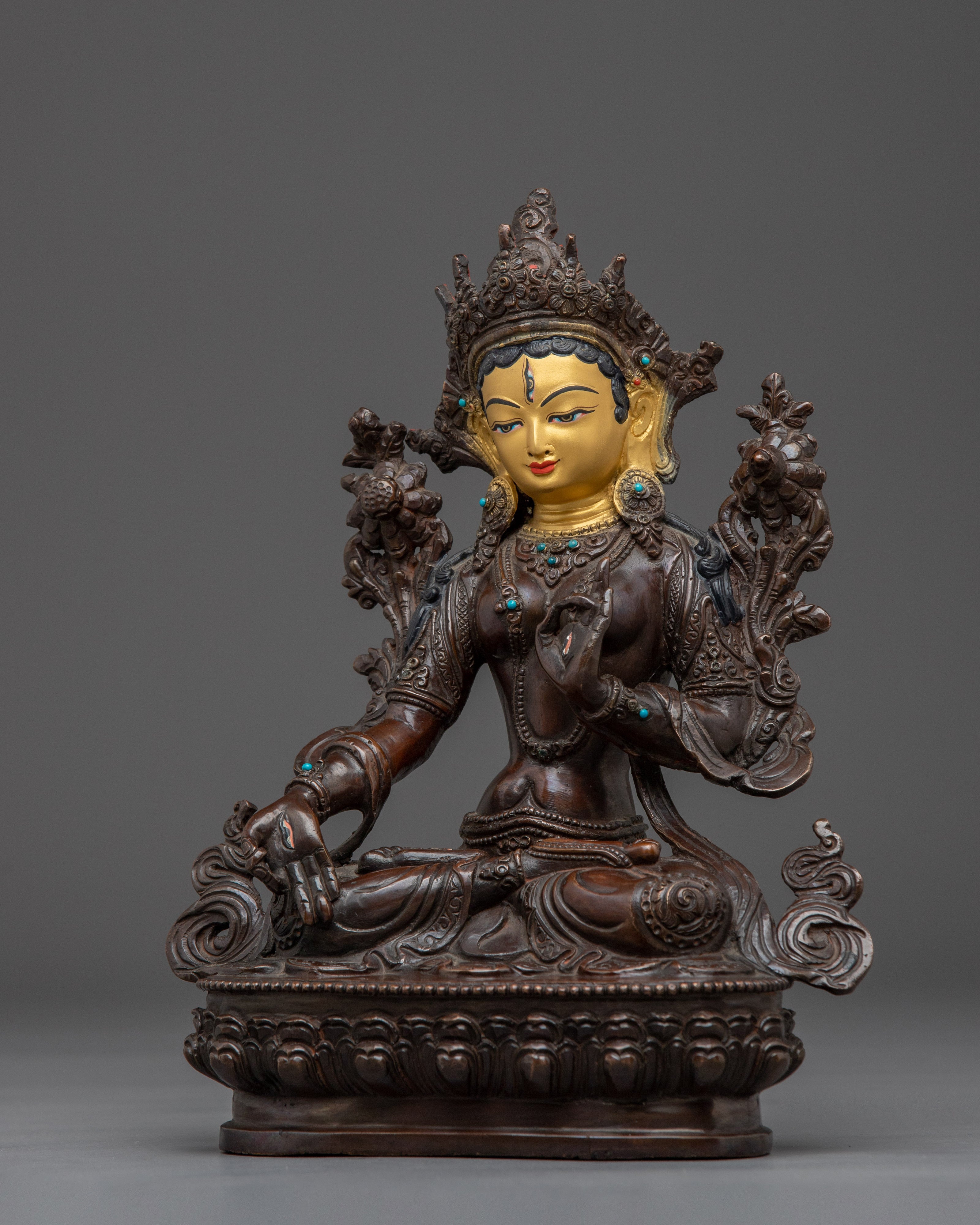 Oxidized Female Enlightenment Deity White Tara | Mother of All Buddhas