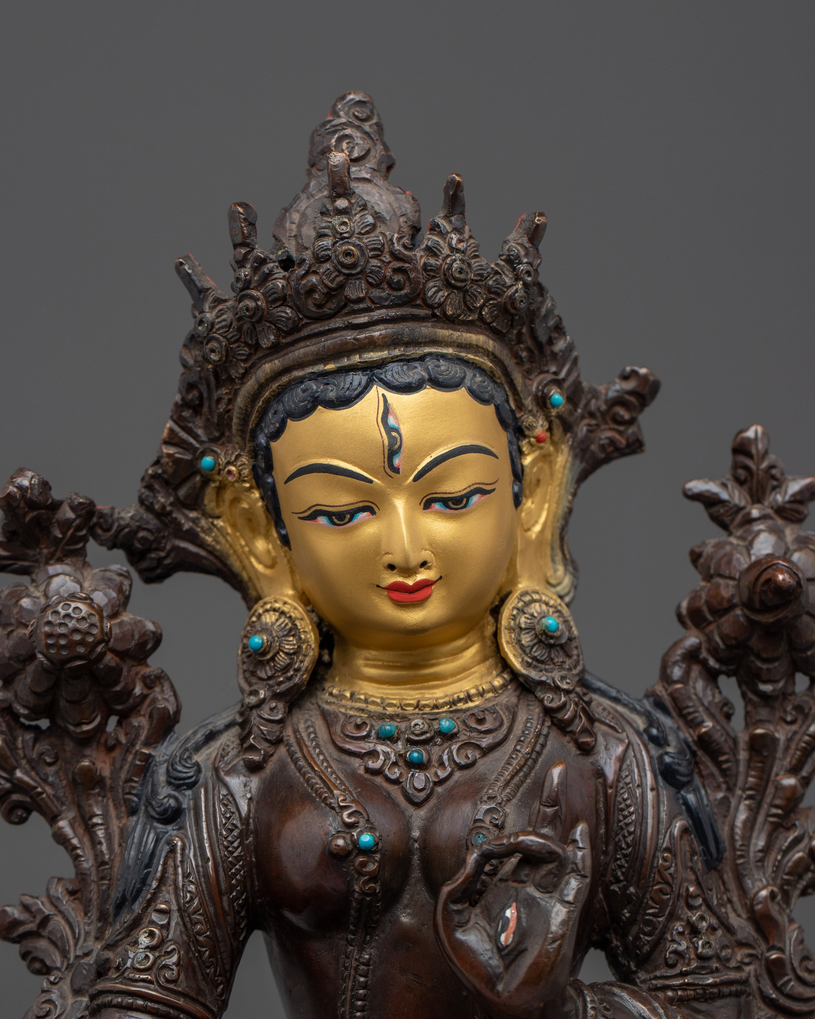Oxidized Female Enlightenment Deity White Tara | Mother of All Buddhas