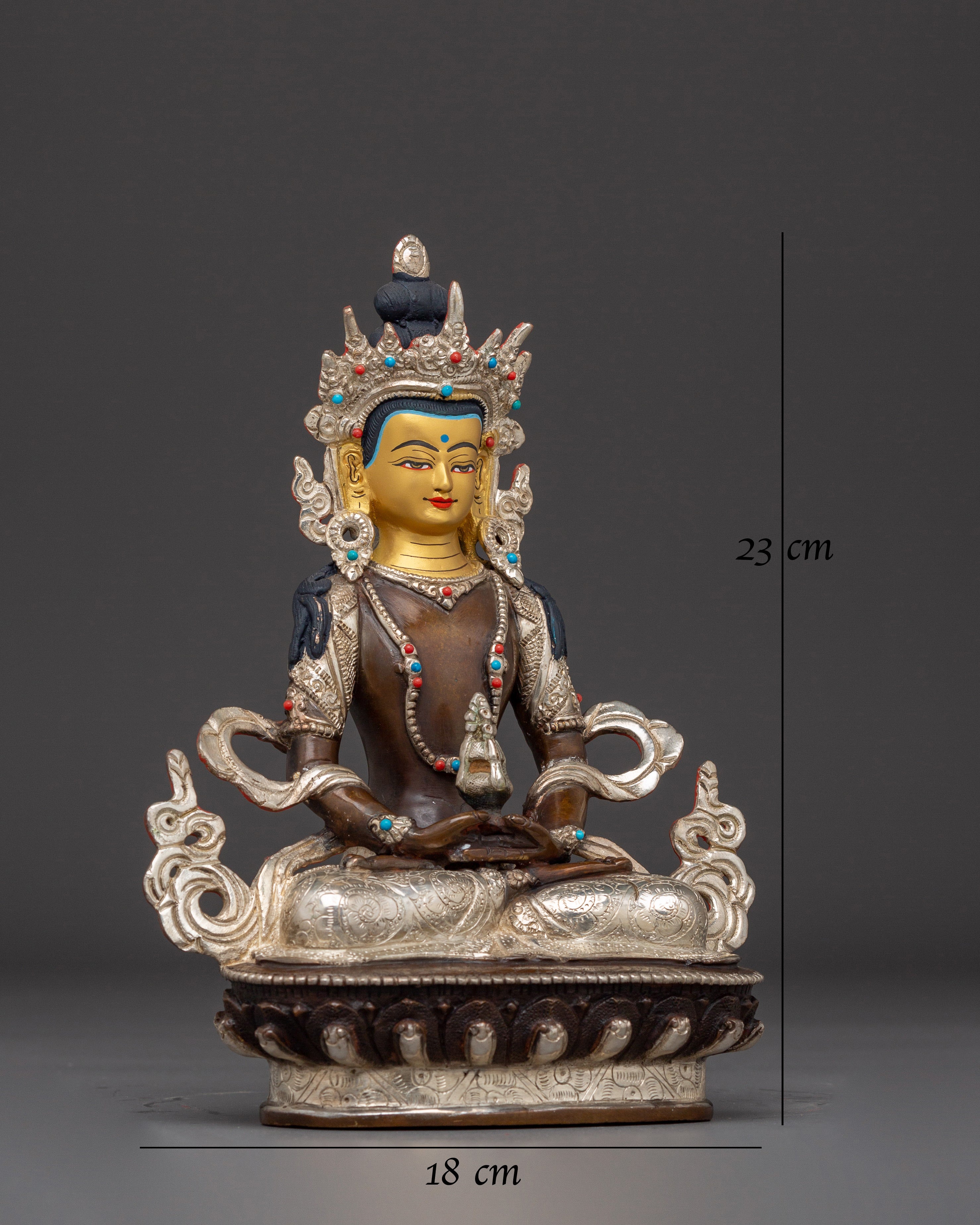 Himalayan Oxidized Copper Artwork of Amitayus