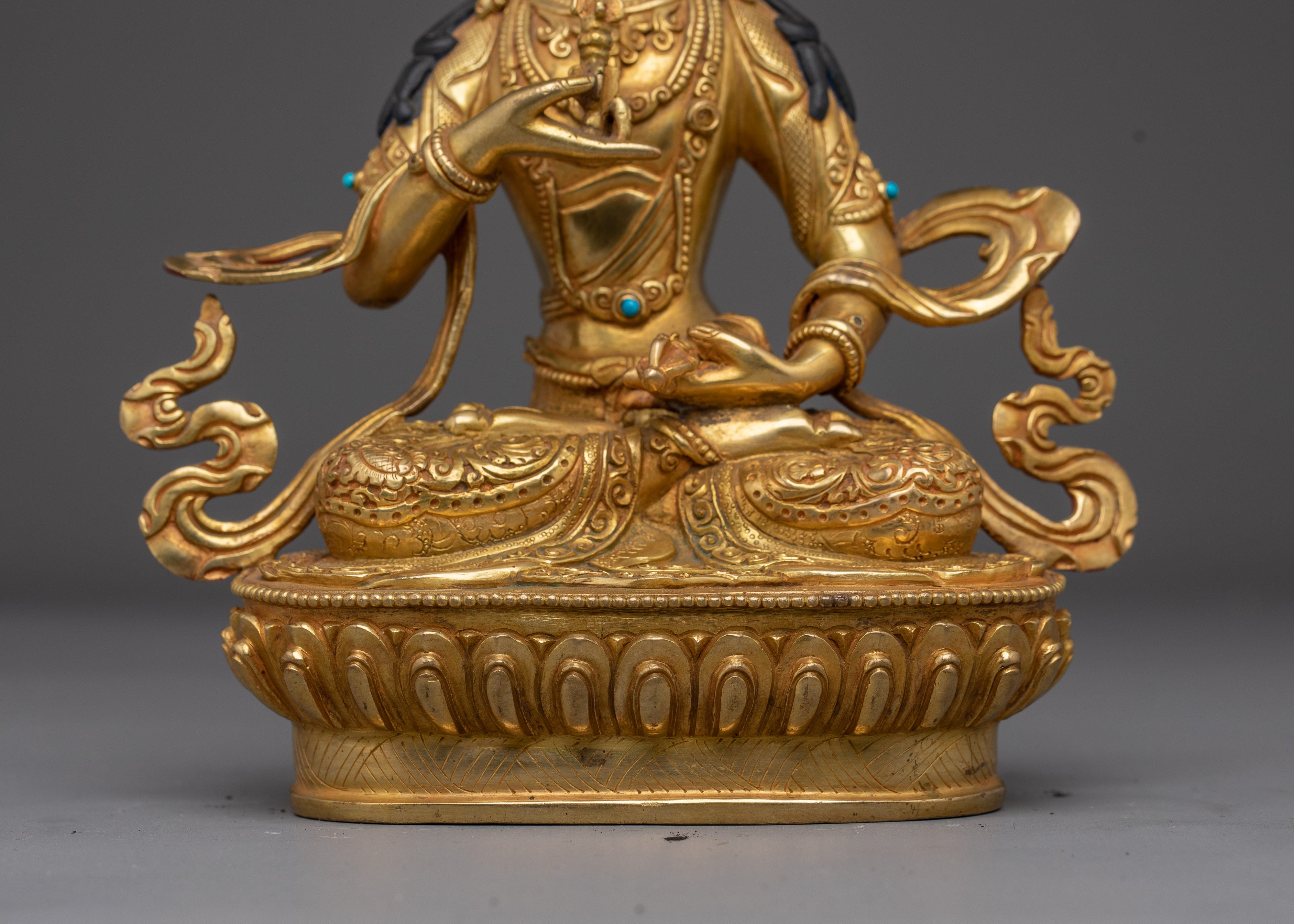 Golden Dorje Sempa Statue | Vajrasattva - Embodiment of Purity