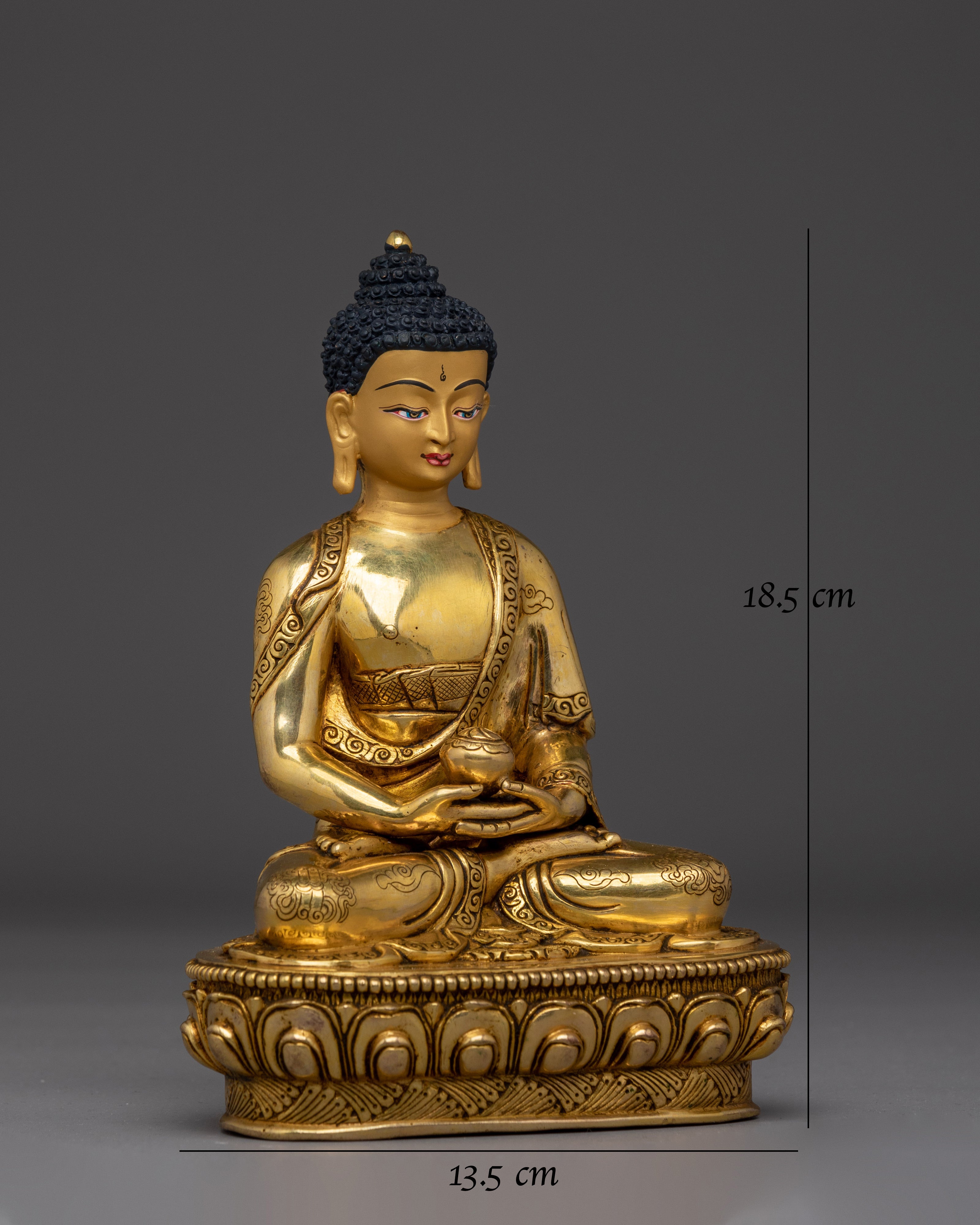 Handcrafted Vajrayana Art of Amitabha Buddha