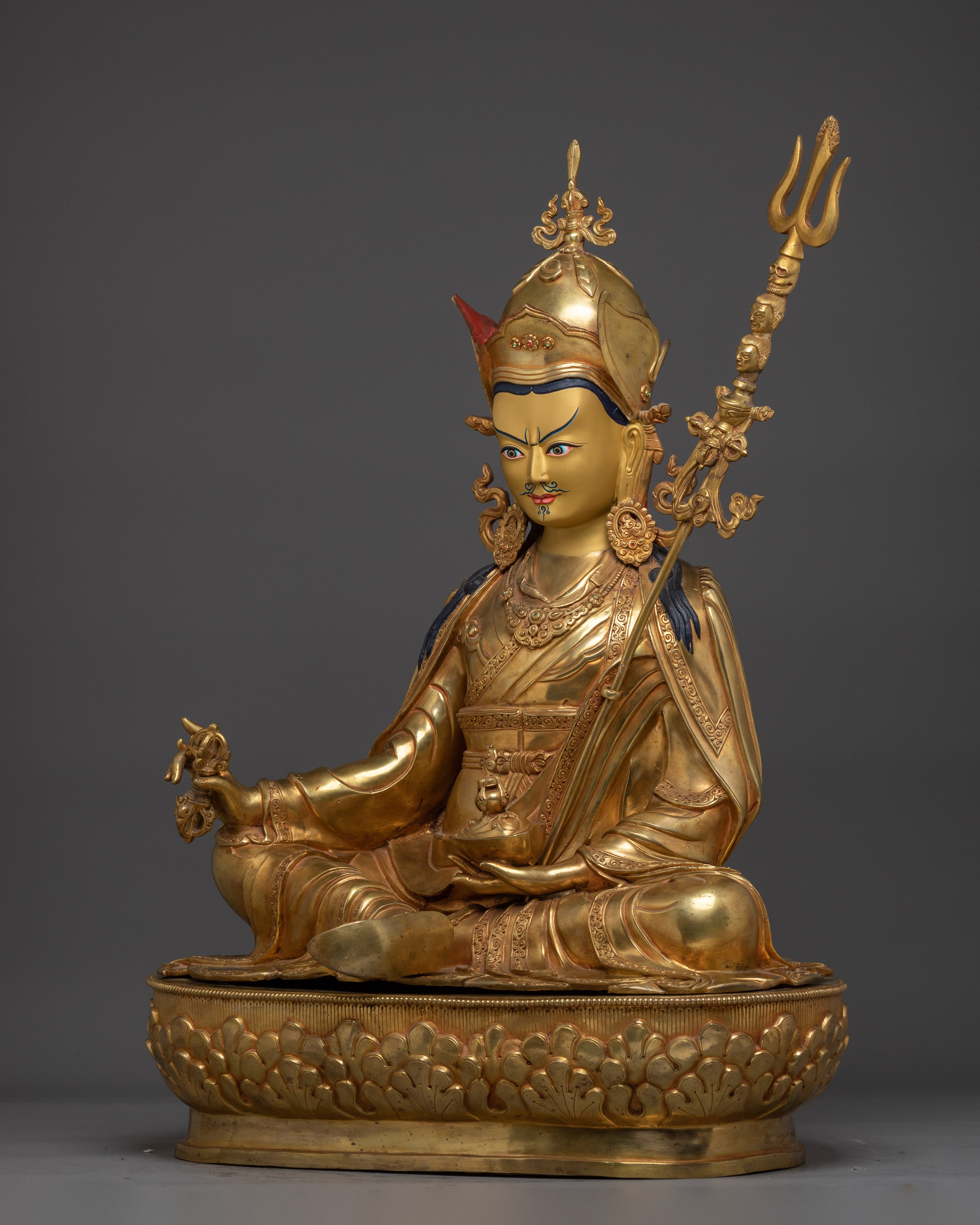 Spiritual Protector Guru Rinpoche Figurine | The Tantric Sage of Himalayan Buddhism