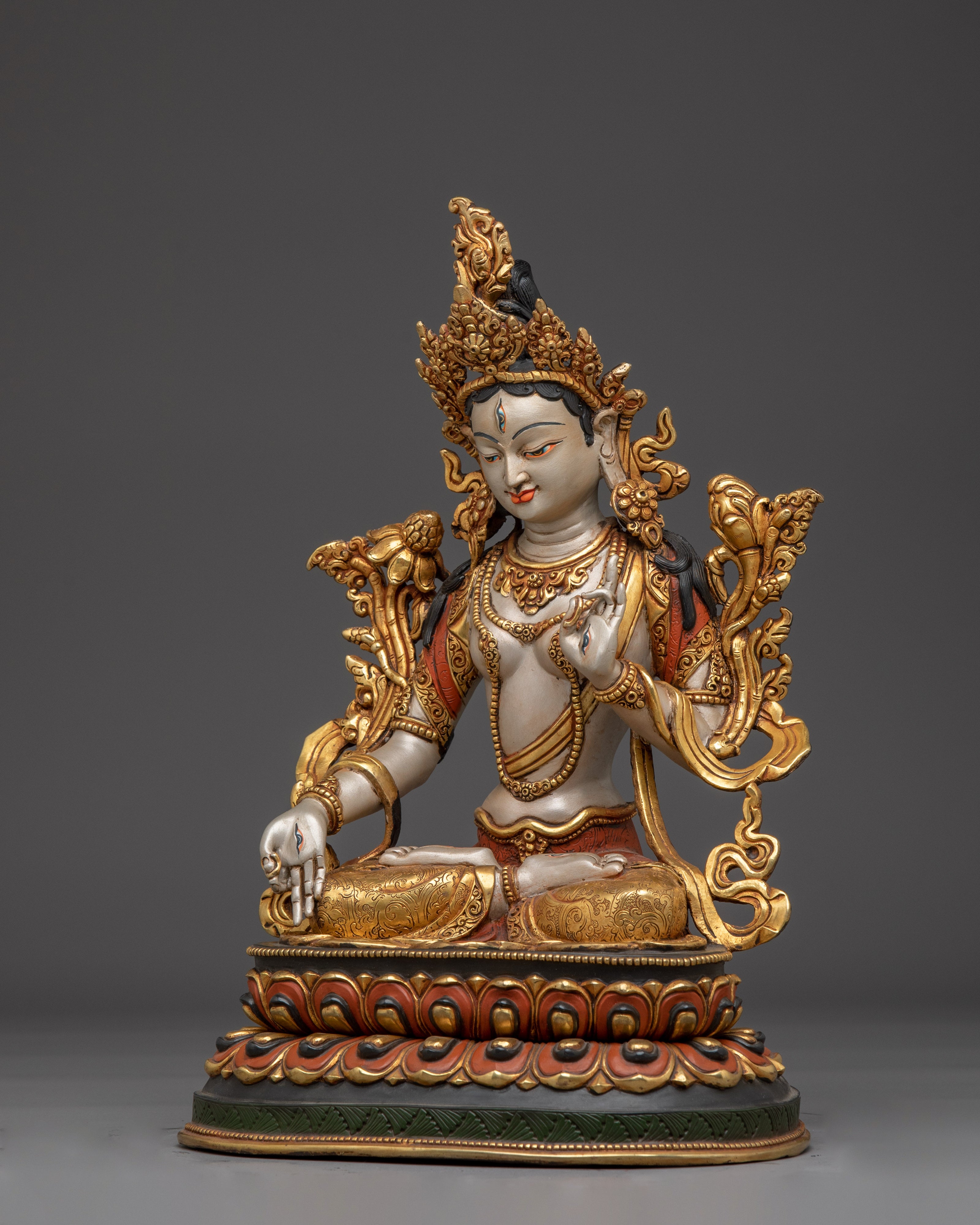 Healing Deity Sita Tara Handmade Statue | Buddhist Spiritual Decor