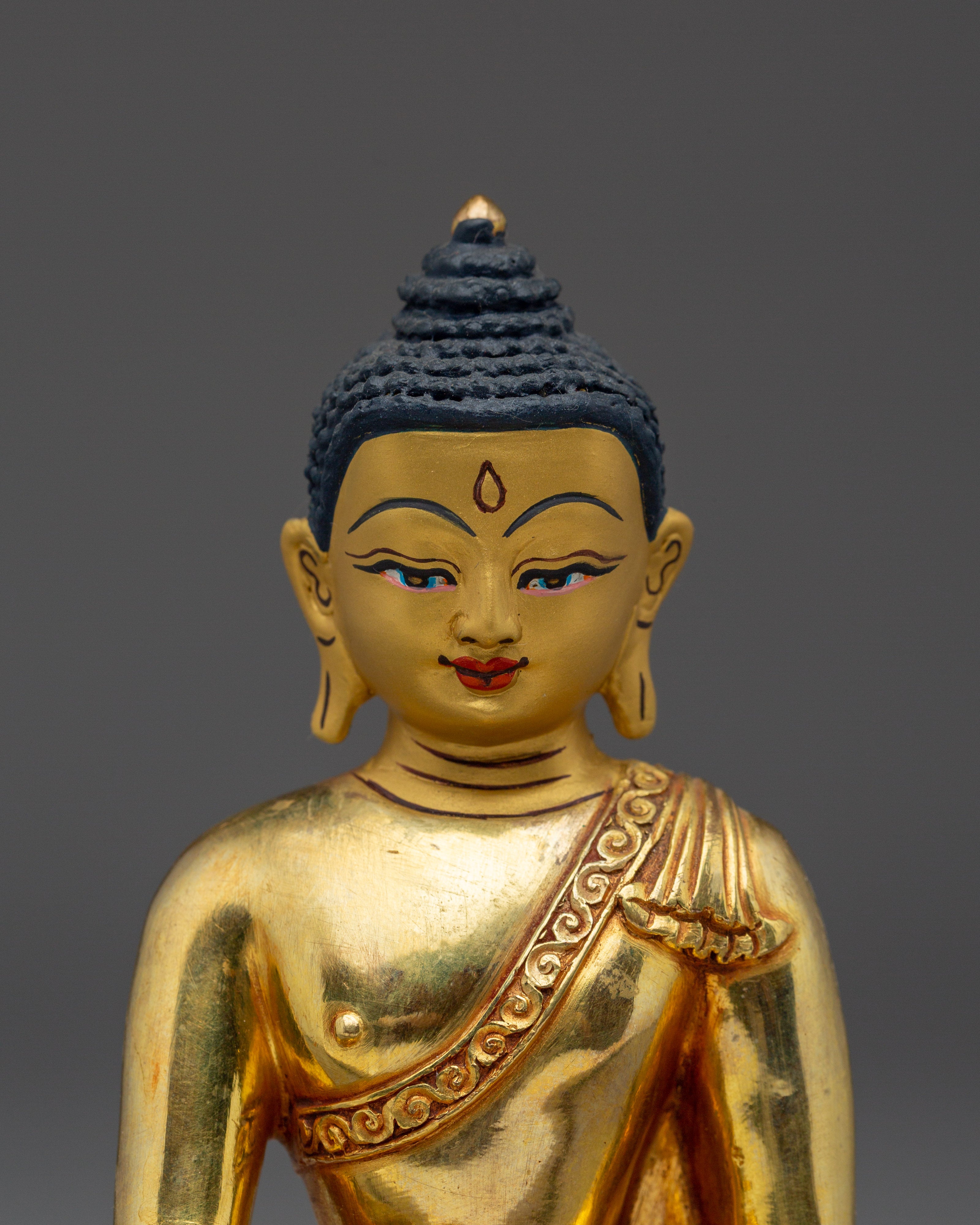Golden Gautama Buddha Sculpture | Shakyamuni Buddha Statue