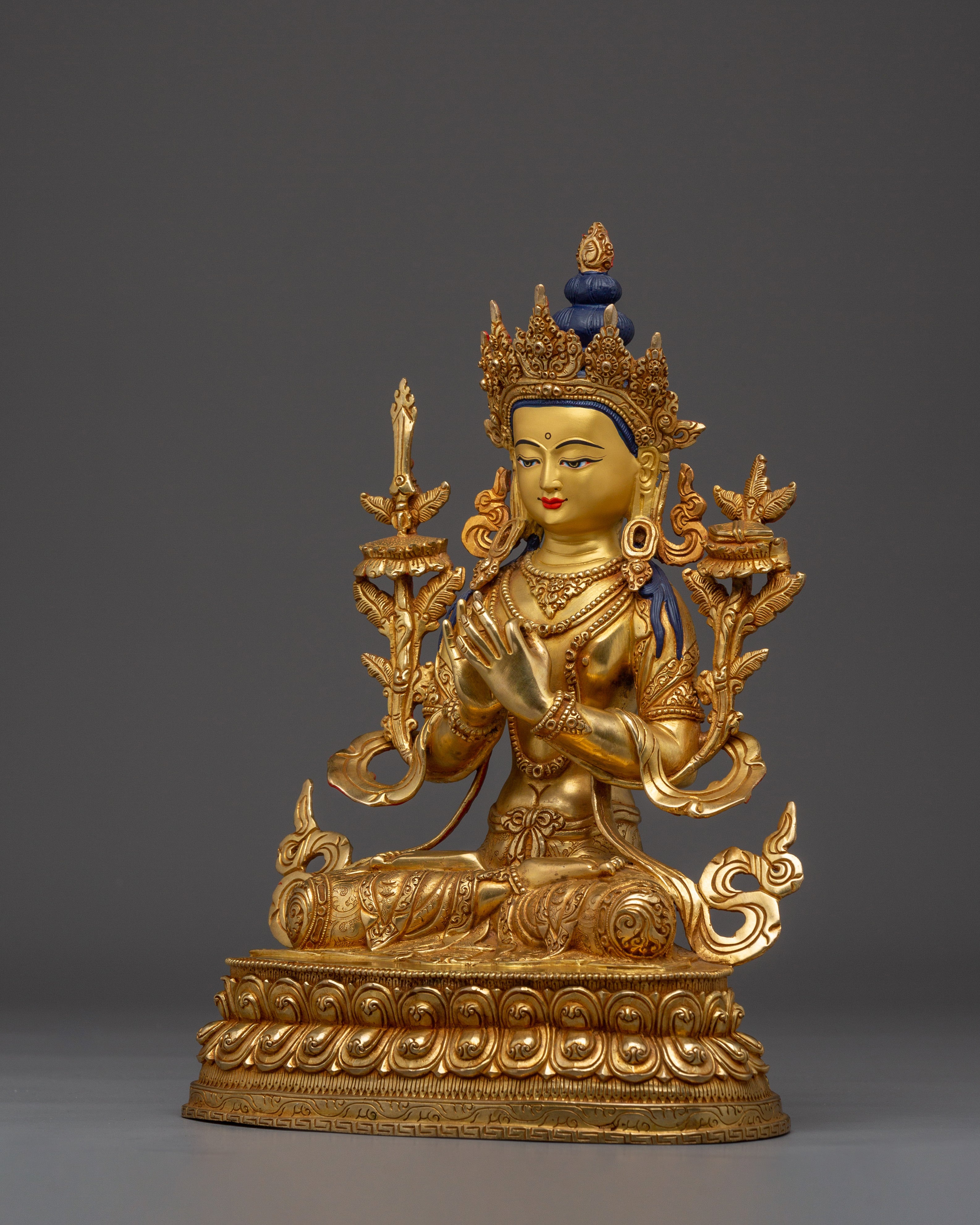 Symbol of Wisdom Manjushri Statue | Buddhist Decor Artwork