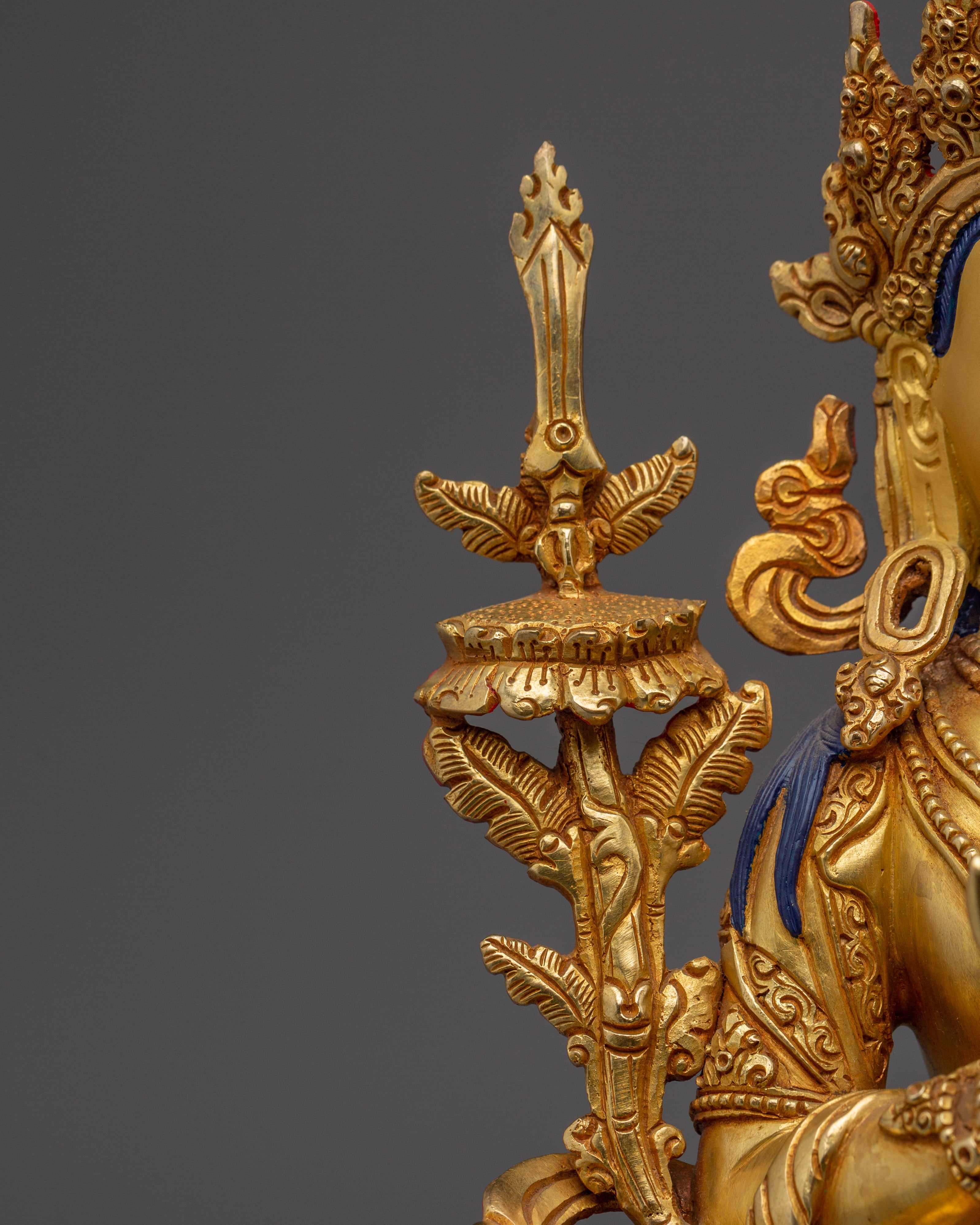 Symbol of Wisdom Manjushri Statue | Buddhist Decor Artwork