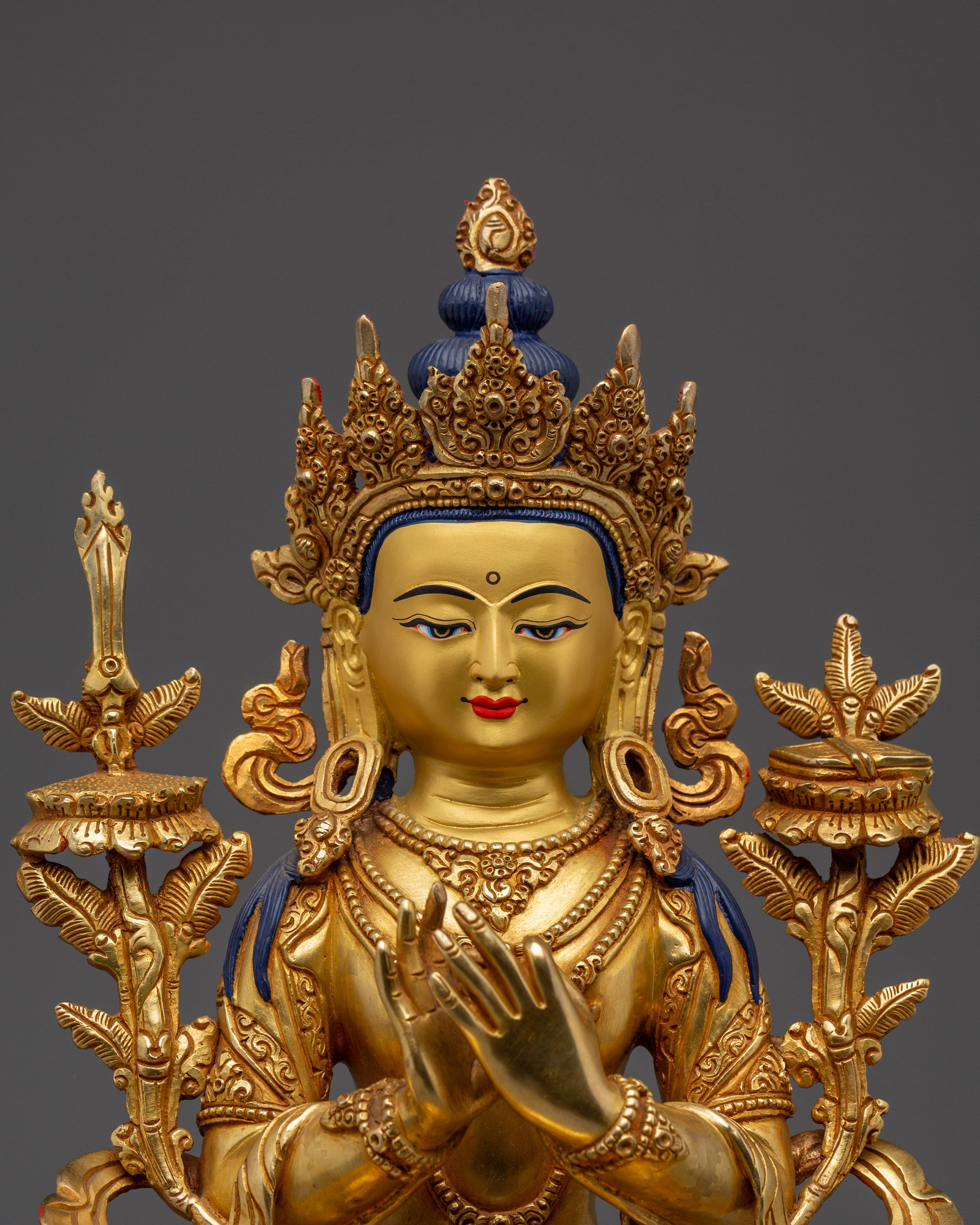Symbol of Wisdom Manjushri Statue | Buddhist Decor Artwork