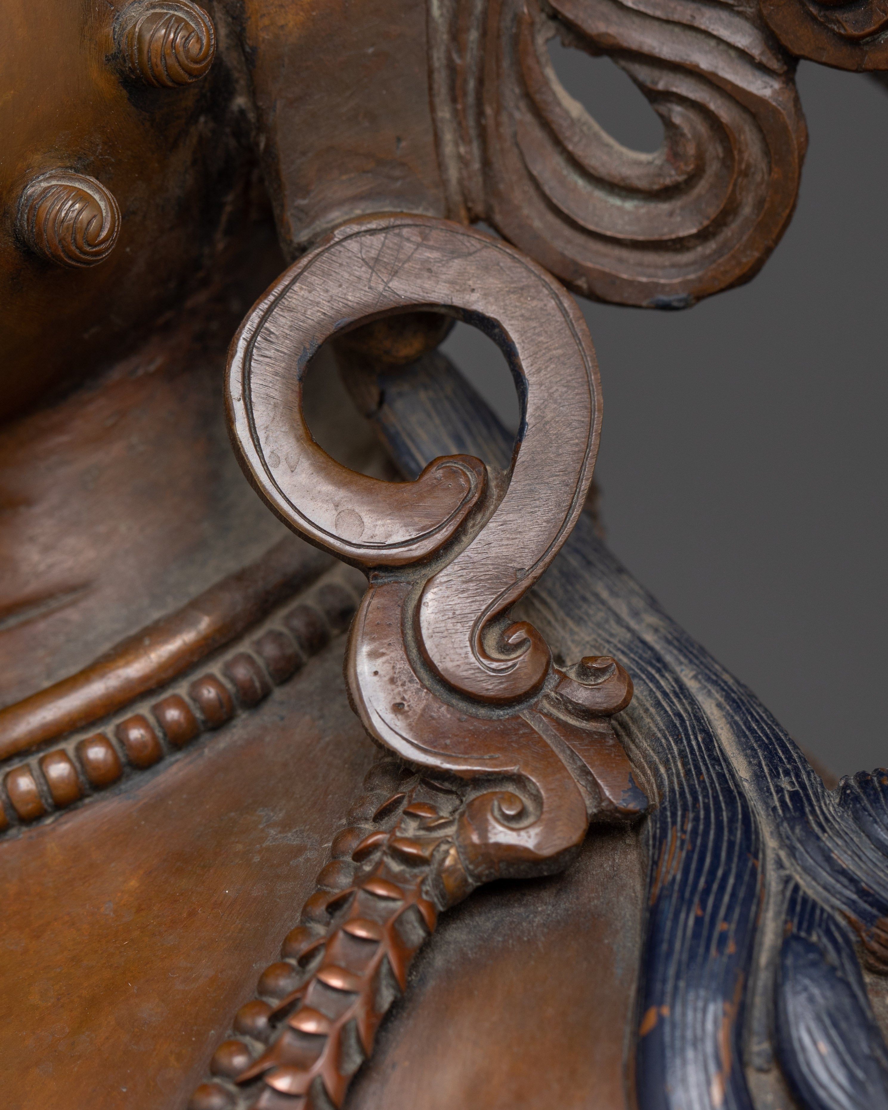 Oxidized Wealth Symbol Dzambhala Statue | Guardian of the Wealth
