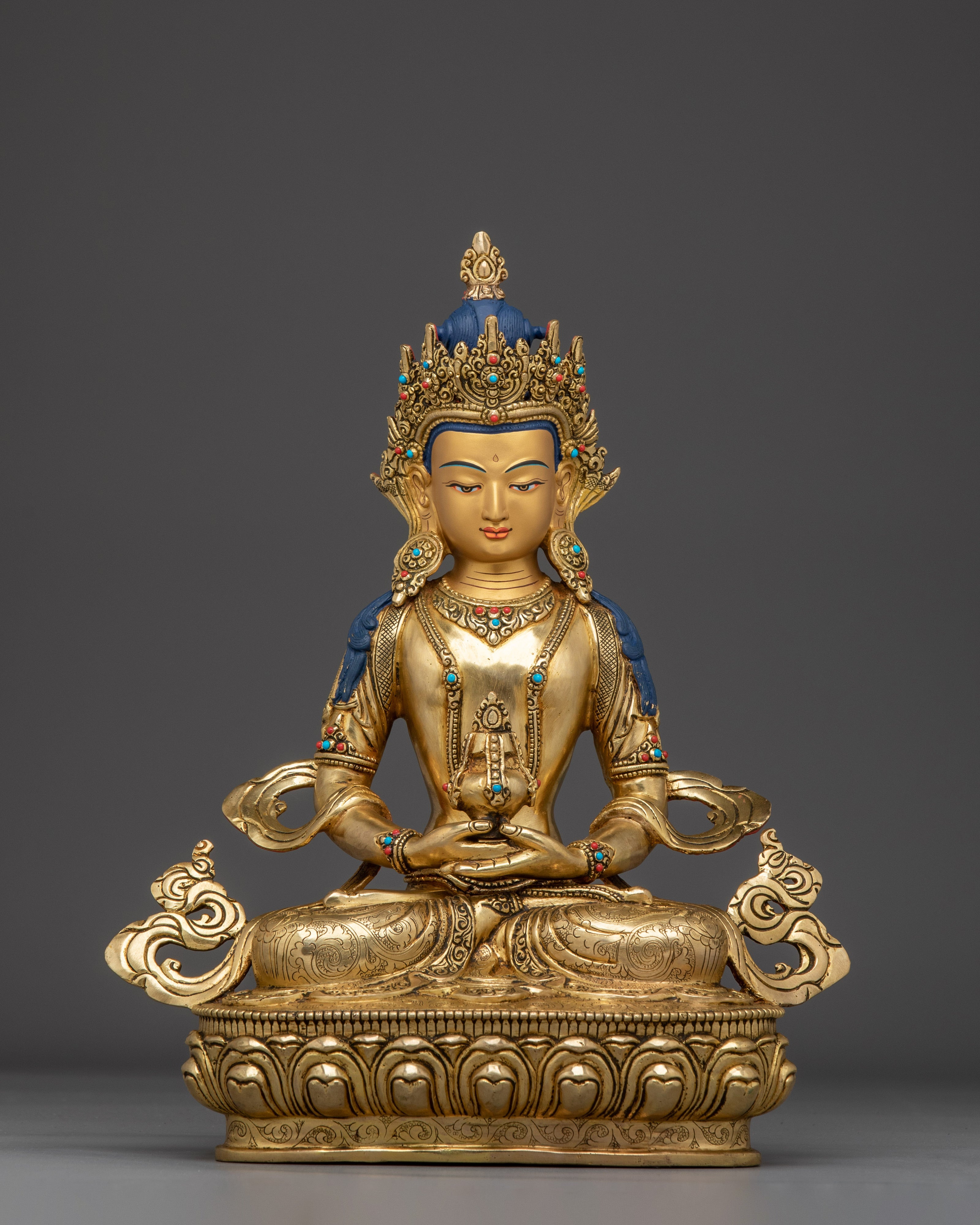 Radiant Amitayus Handmade Statue | Buddha of Long-life