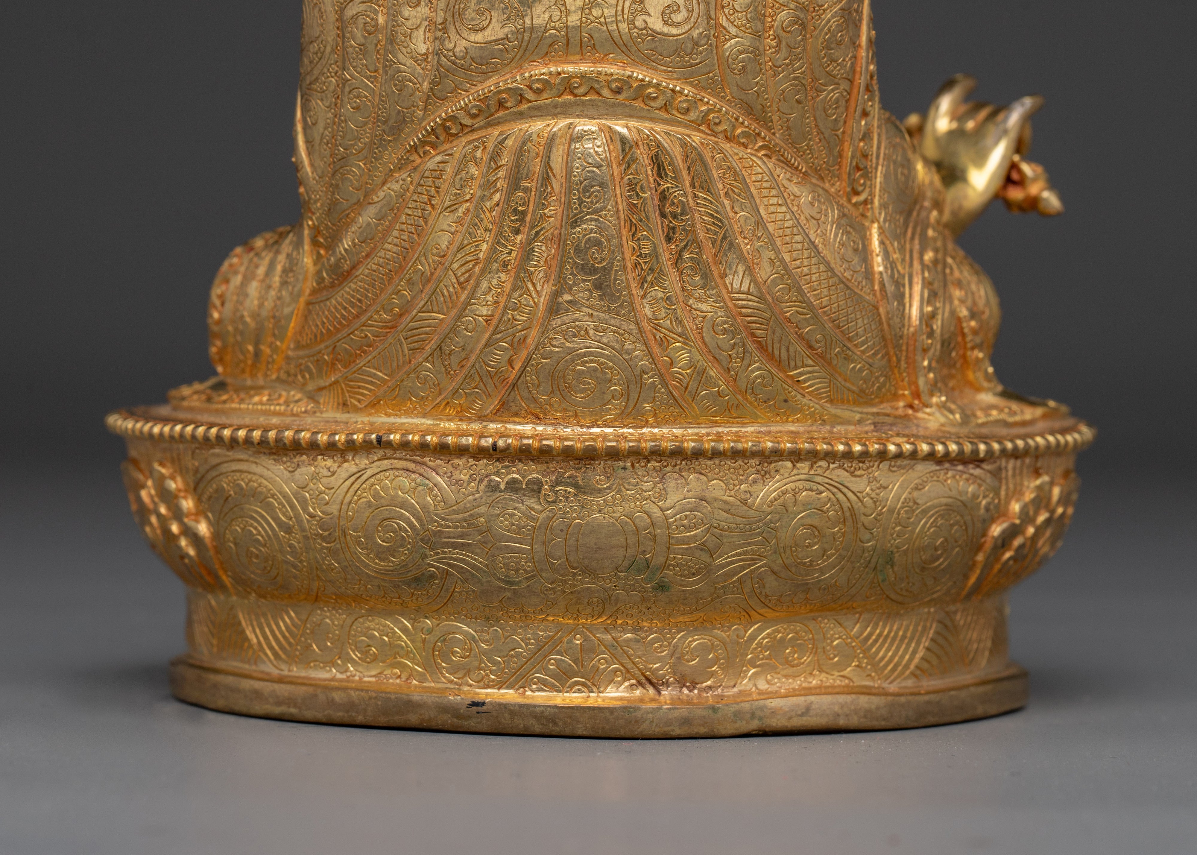 Sacred Copper Sculpture of Padmasambhava for Shrine | Guru Rinpoche Statue