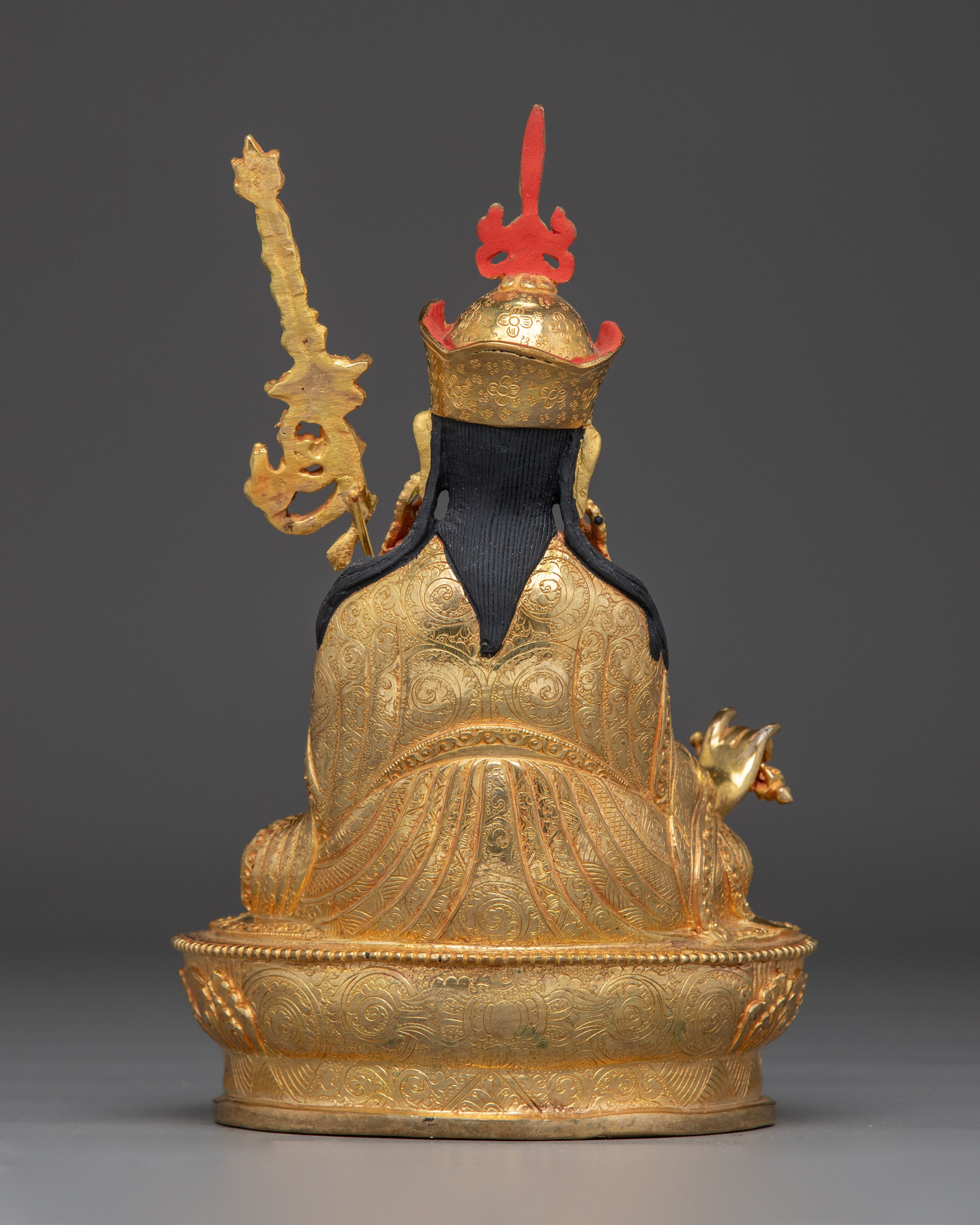 Sacred Copper Sculpture of Padmasambhava for Shrine | Guru Rinpoche Statue