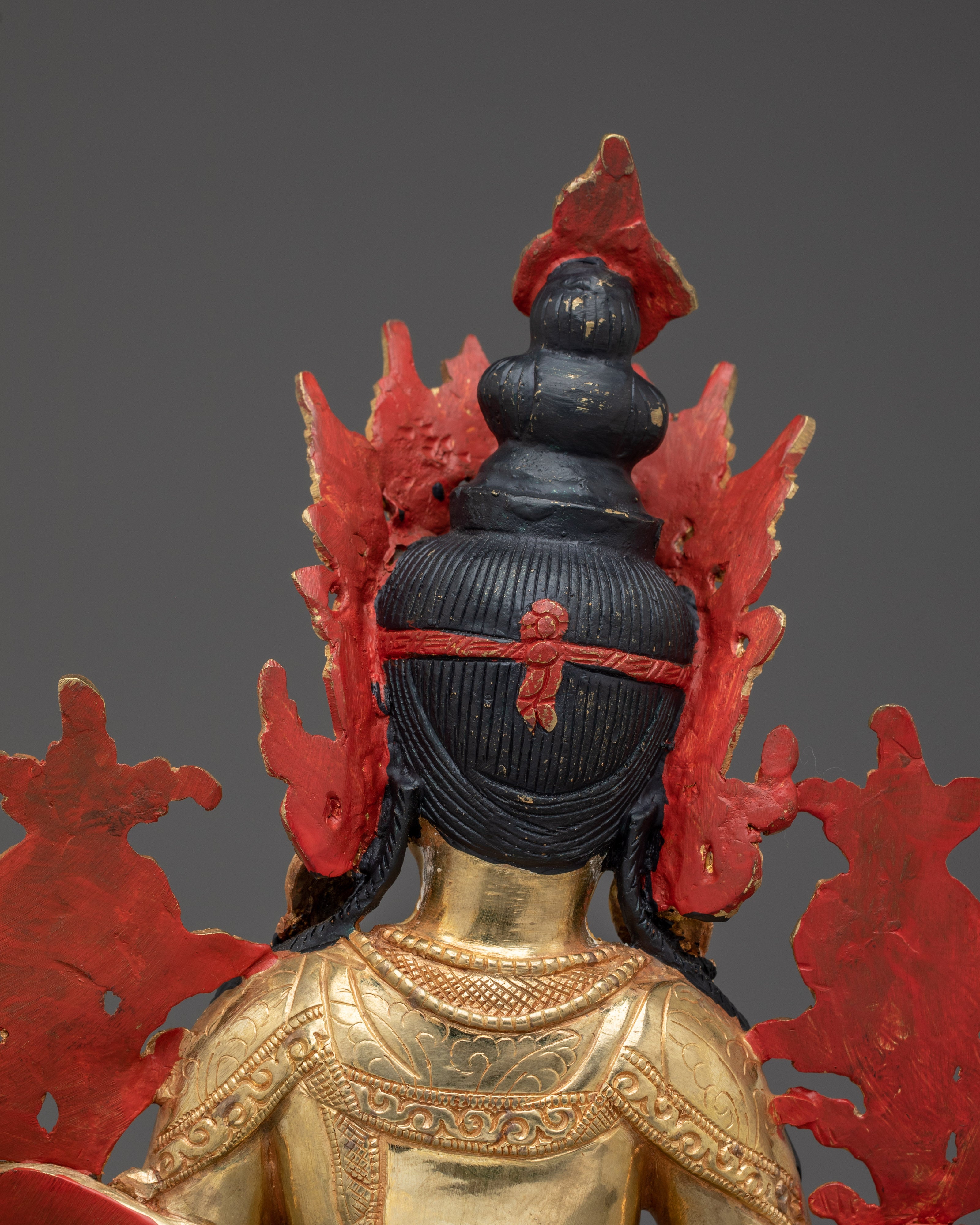 Golden Shyama Tara Handcrafted Statue | Green Tara - Mother of all Buddhas