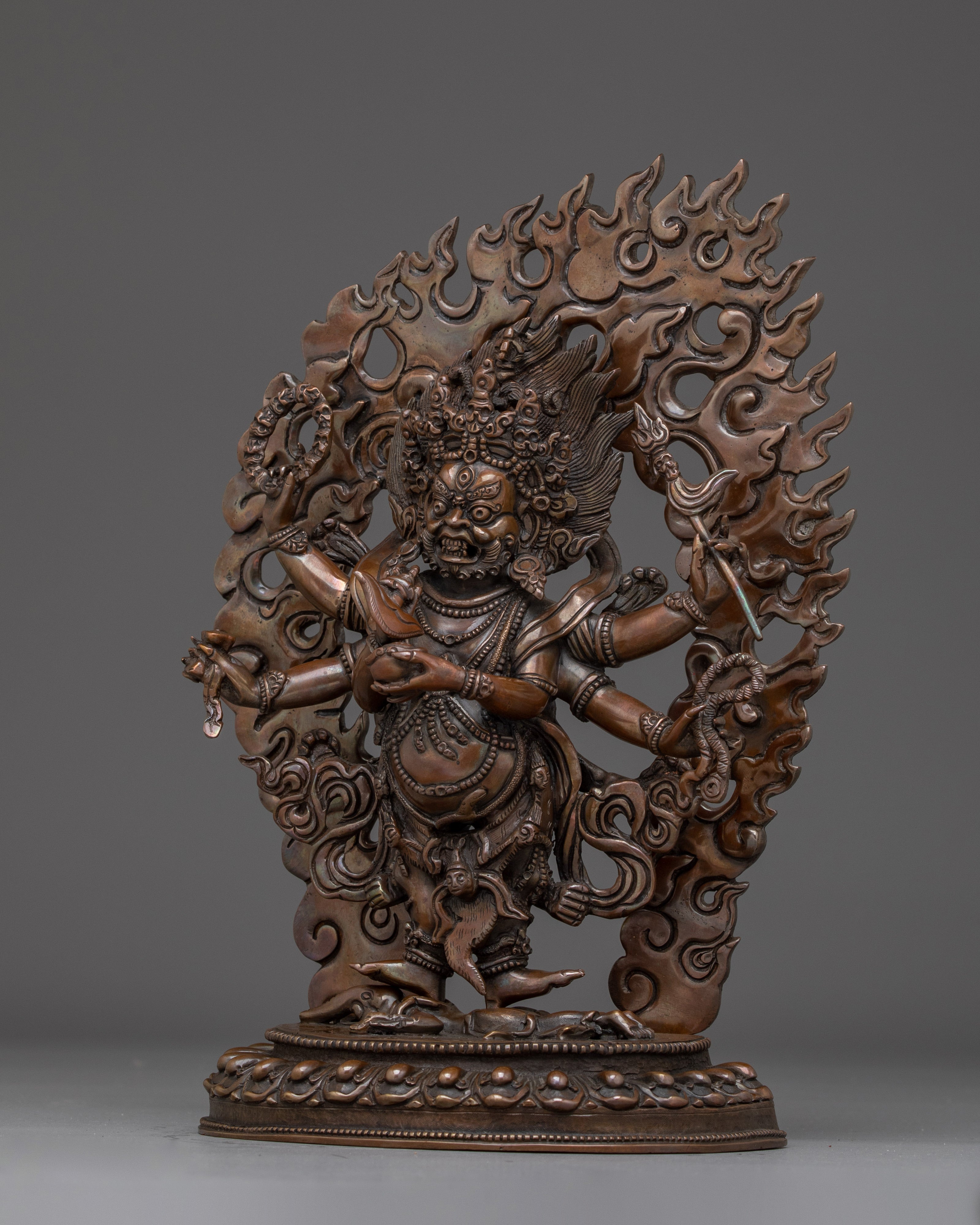 Statue of Six Armed Mahakala | Tibetan Mahakala Artwork