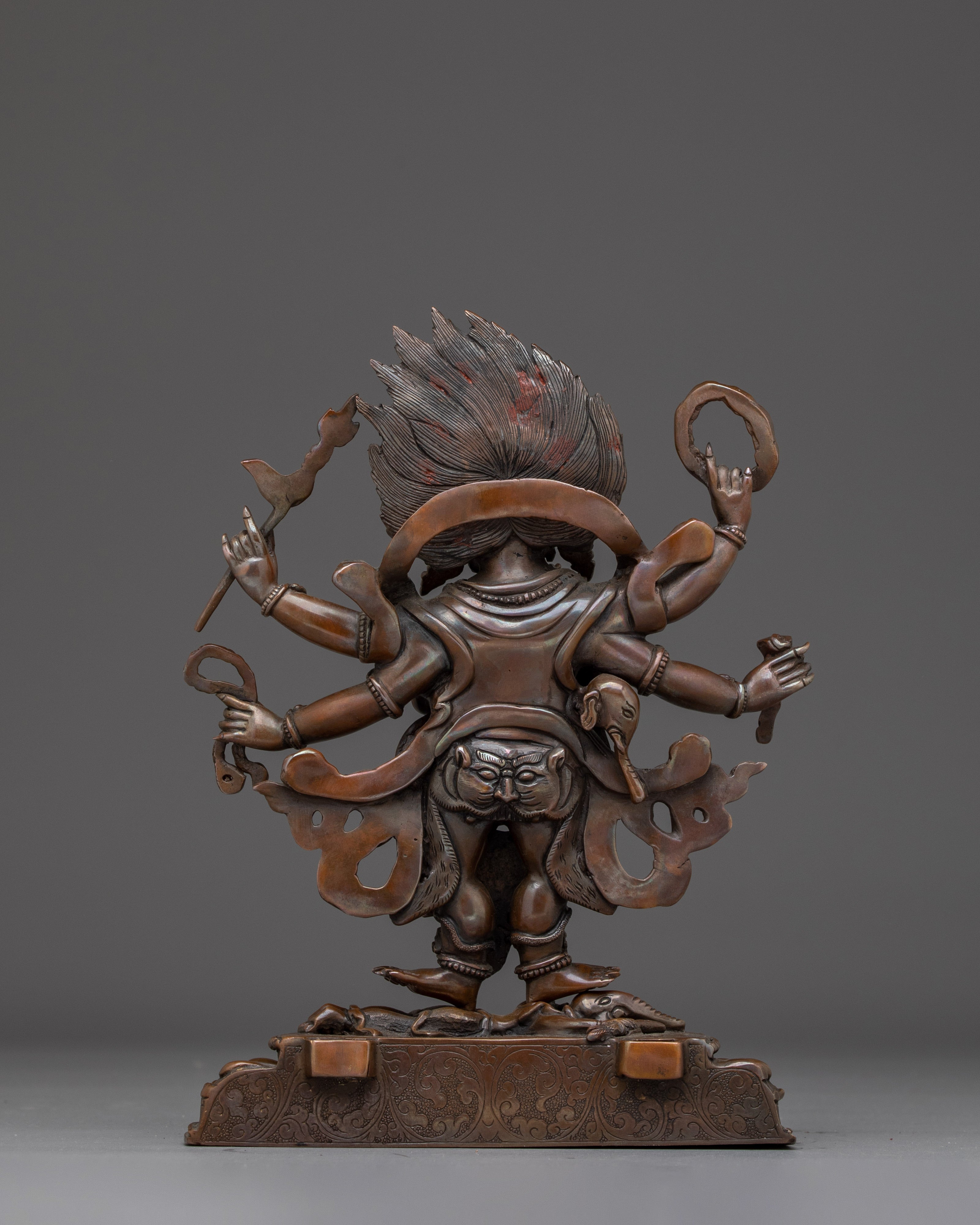 Statue of Six Armed Mahakala | Tibetan Mahakala Artwork