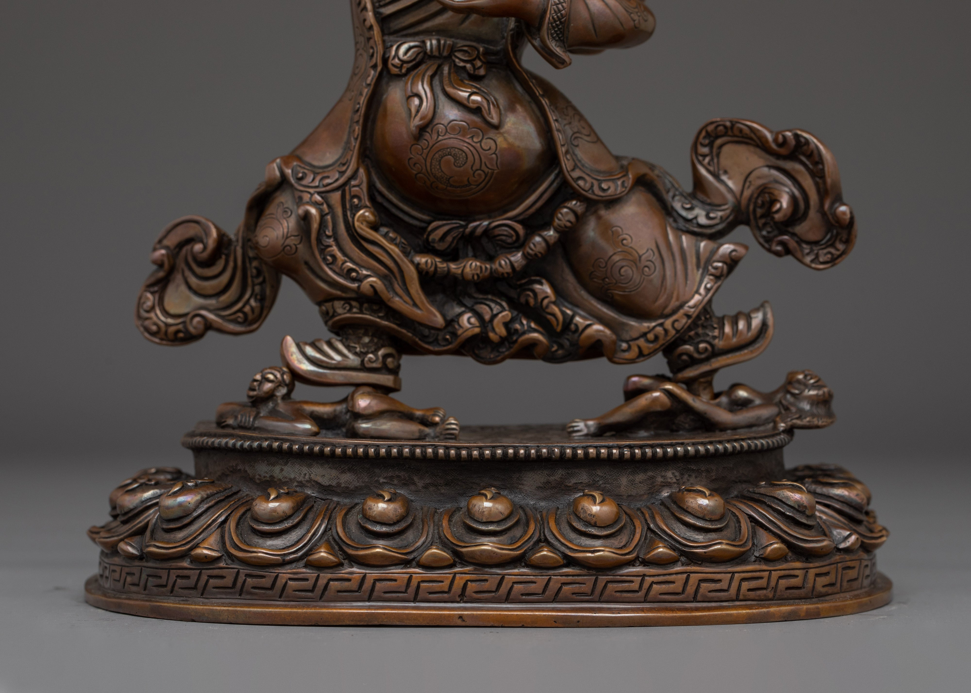 Oxidized Mahakala Bernagchen Statue | Buddhist Spiritual Decor