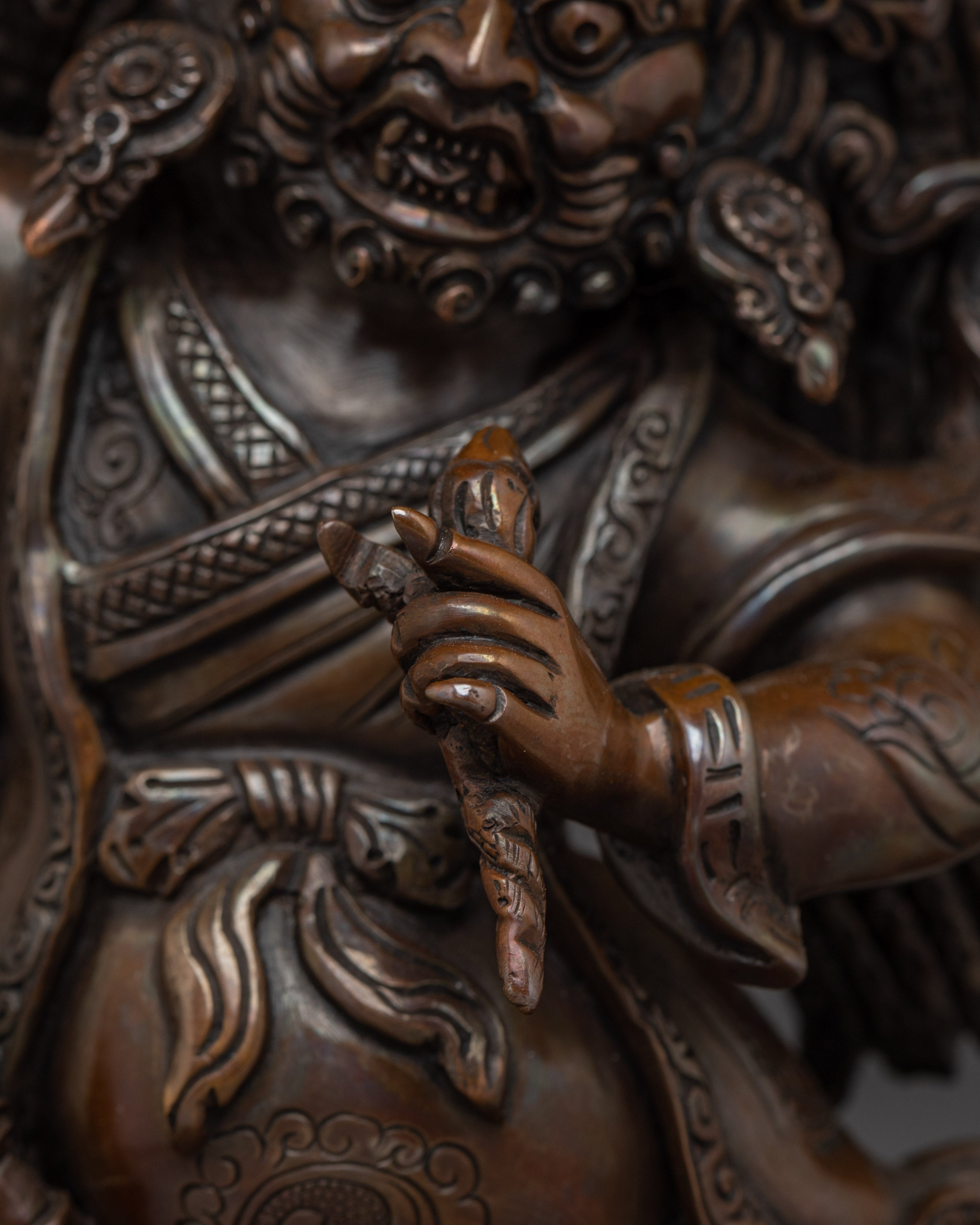 Sculpture of Mahakala | Wrathful Protector of Wisdom