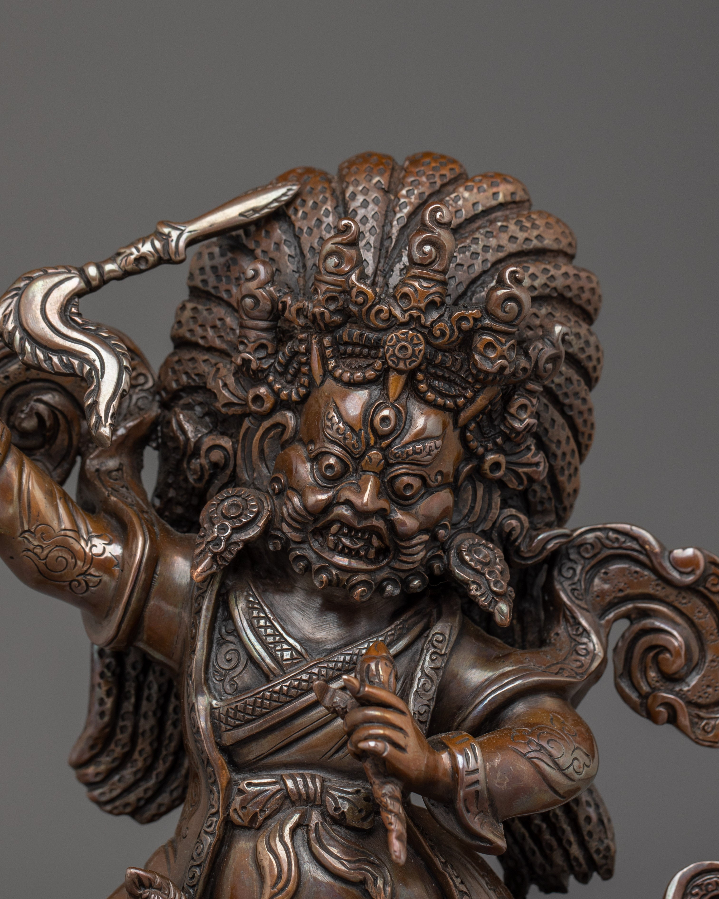 Sculpture of Mahakala | Wrathful Protector of Wisdom