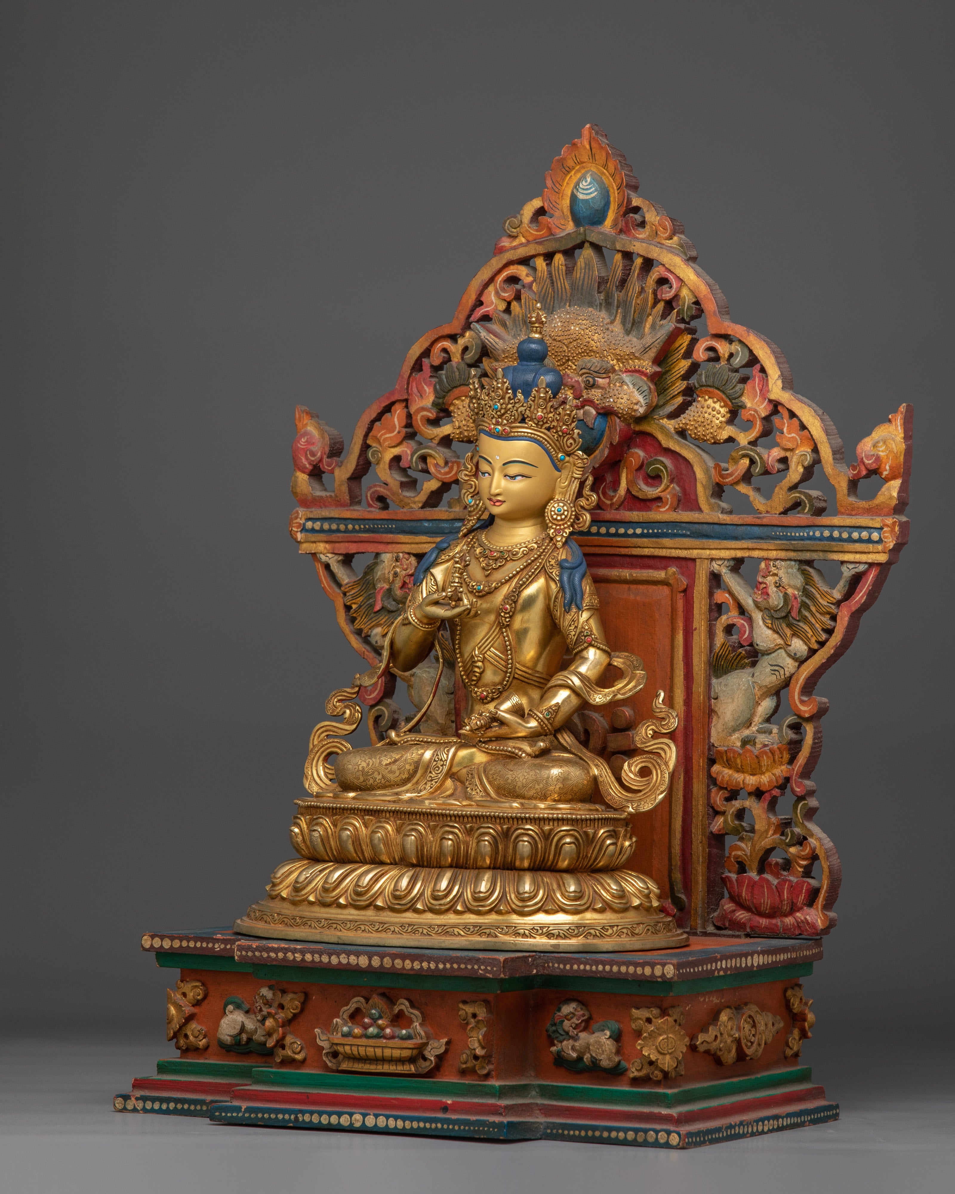 Vajrasattva with throne | The Purifier of Karma