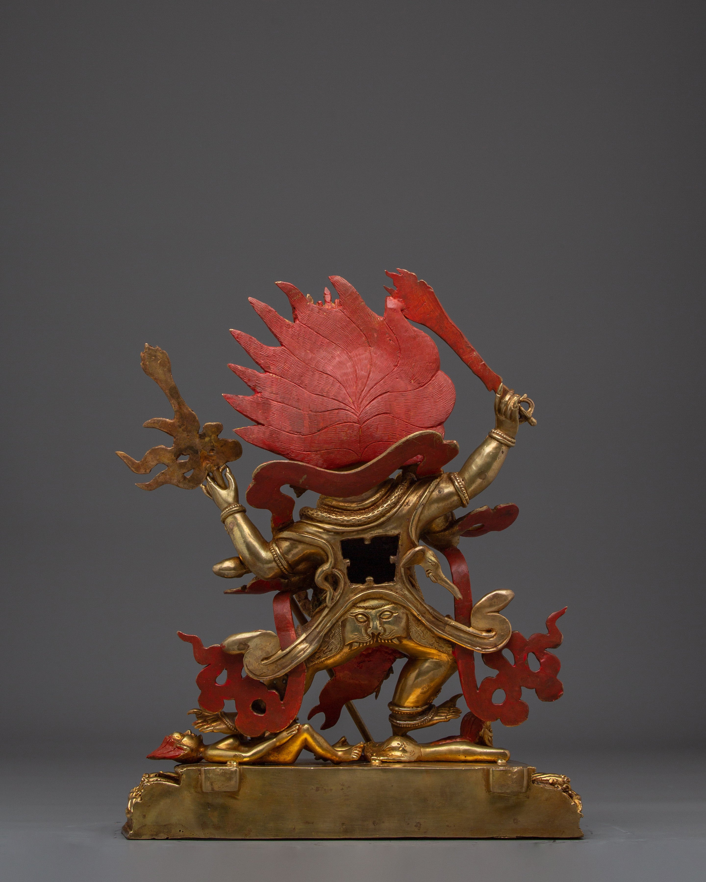 Chaturbhuja Mahakala Statue | Buddhist Guardian Deity