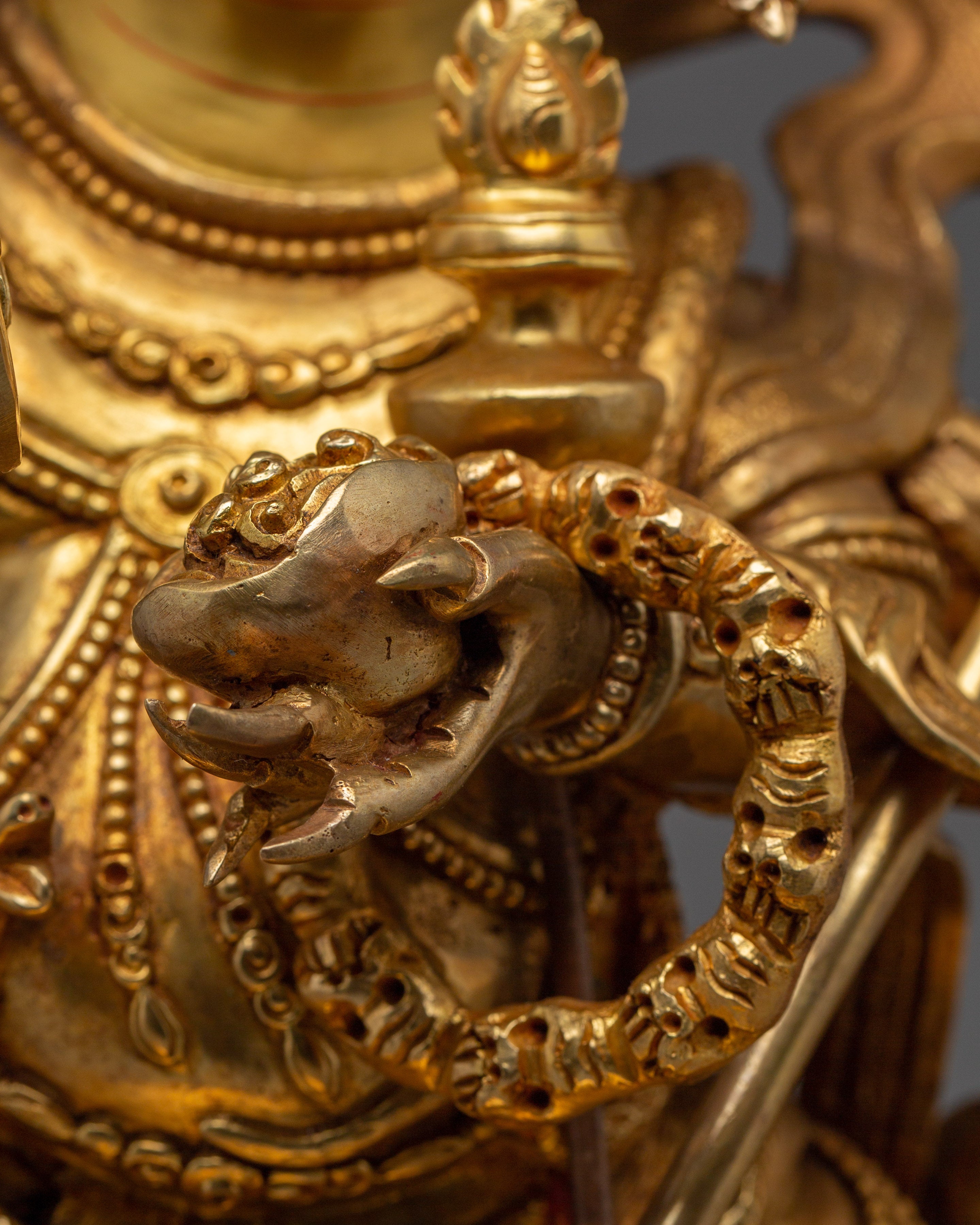 Chaturbhuja Mahakala Statue | Buddhist Guardian Deity