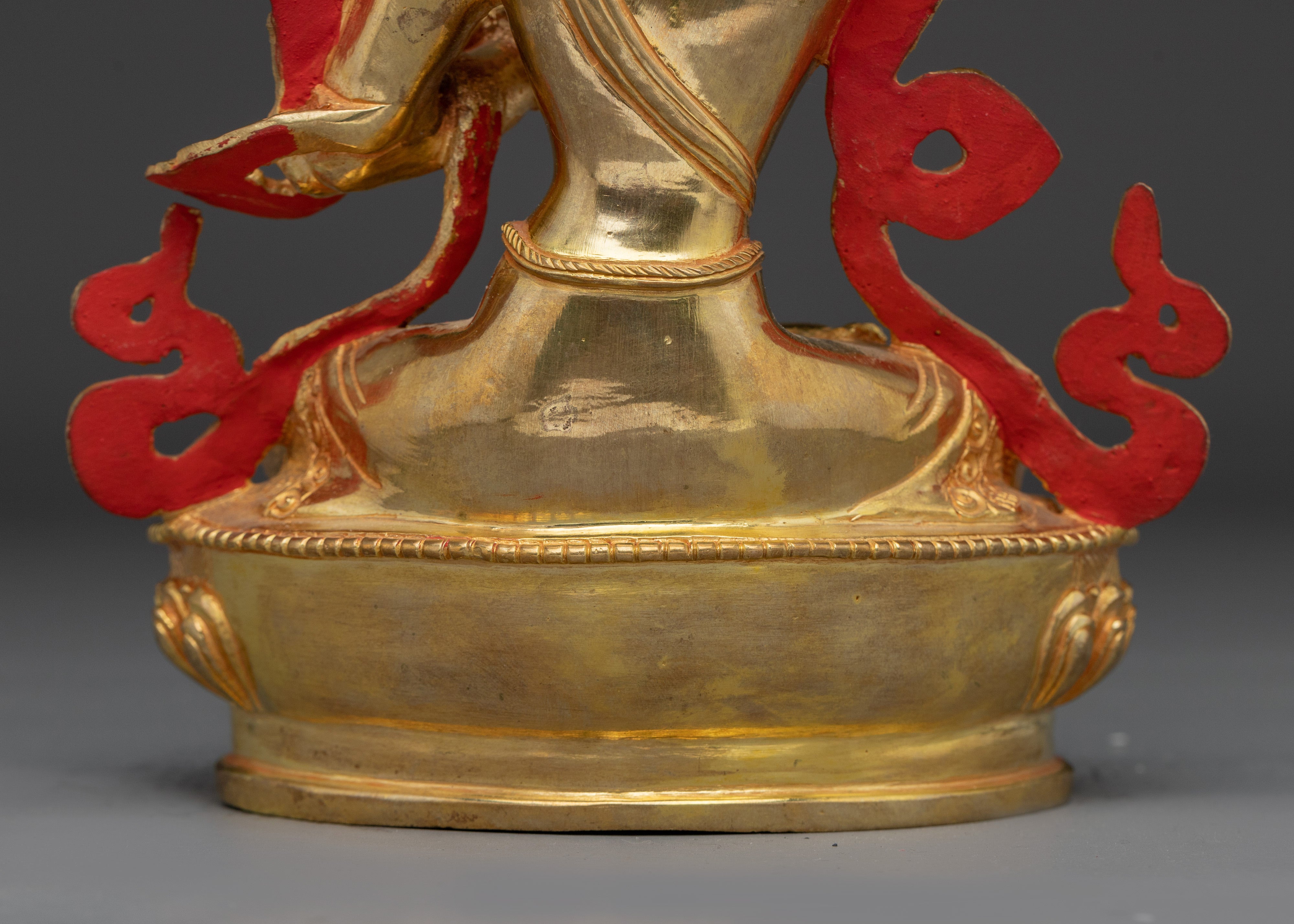 Copper Manjushri Figurine for Meditation | Wisdom Deity for Spiritual Focus