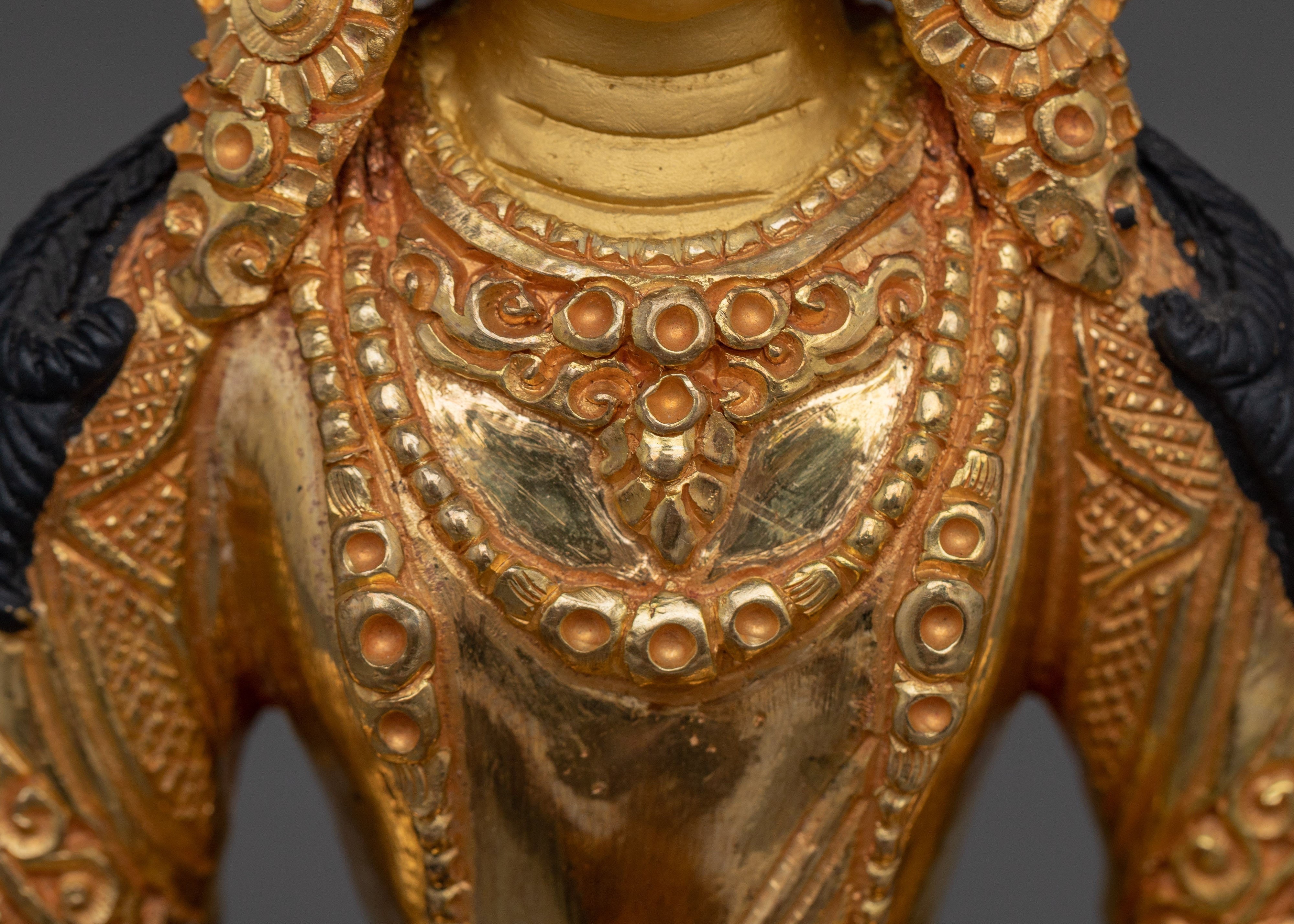 Himalayan Copper Statue of Amitayus | Deity for Longevity and Blessings