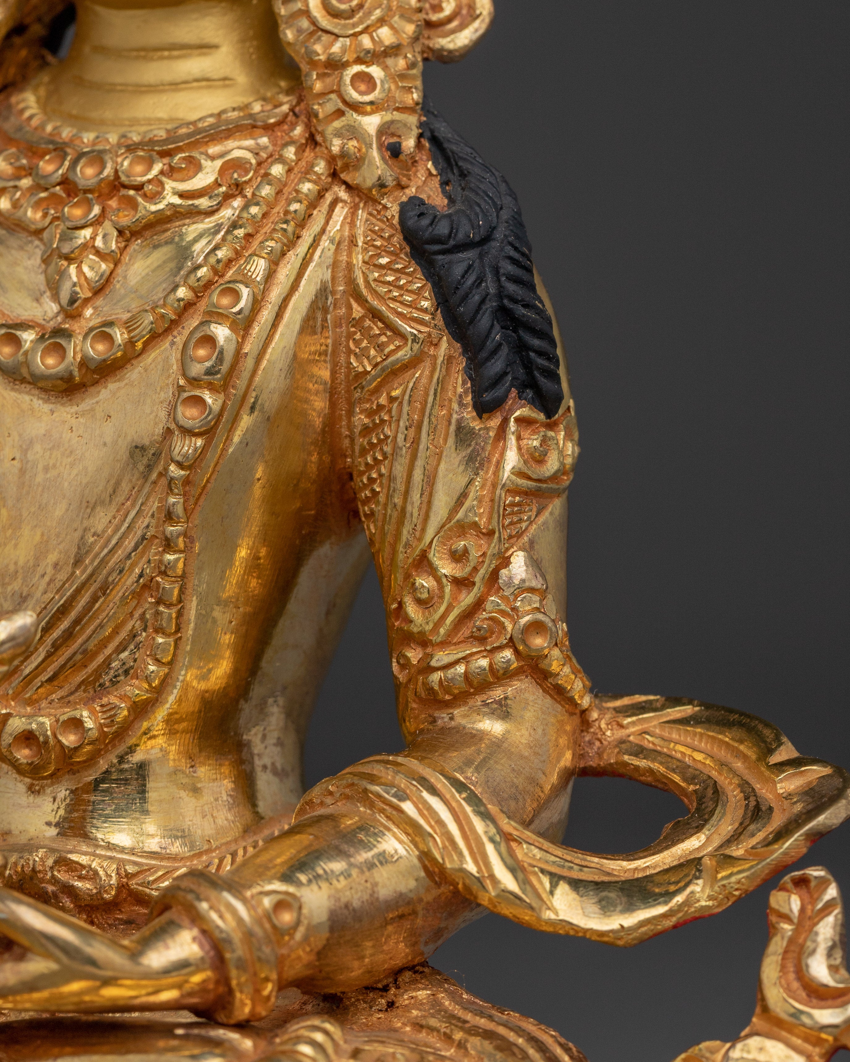 Himalayan Copper Statue of Amitayus | Deity for Longevity and Blessings