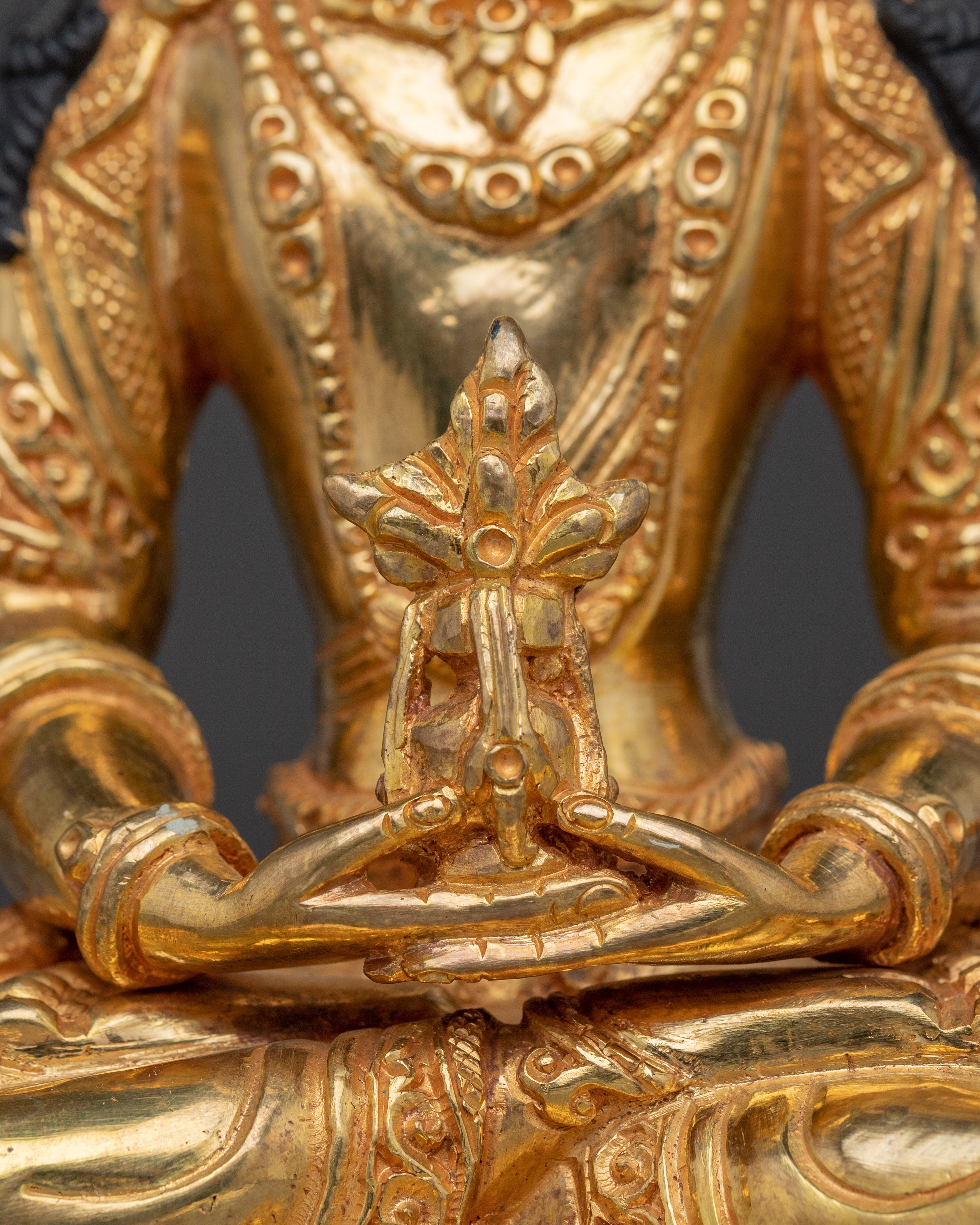 Himalayan Copper Statue of Amitayus | Deity for Longevity and Blessings
