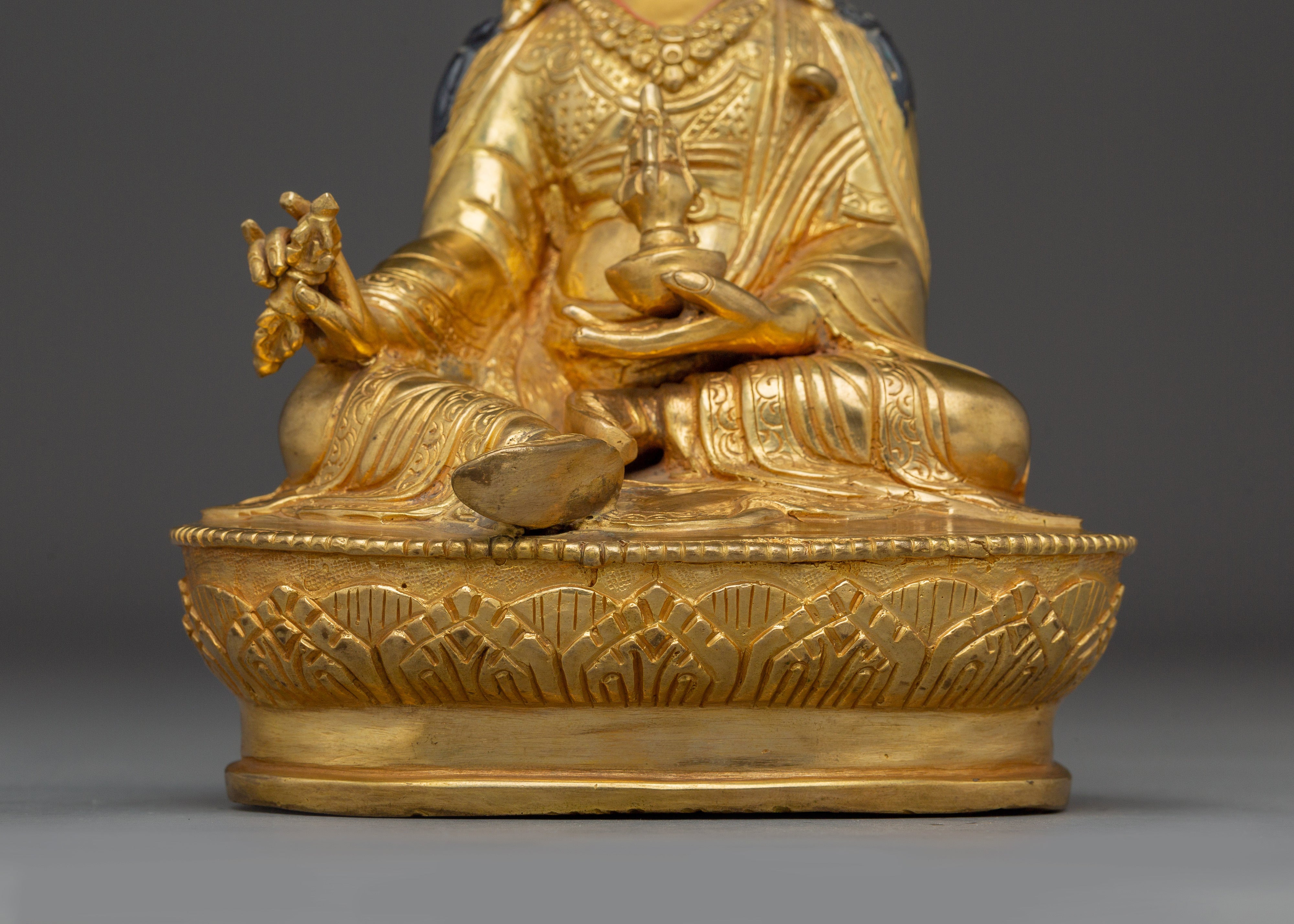 Tibetan Meditating Lord Padmasambhava Art | Buddha of Spiritual Enlightenment