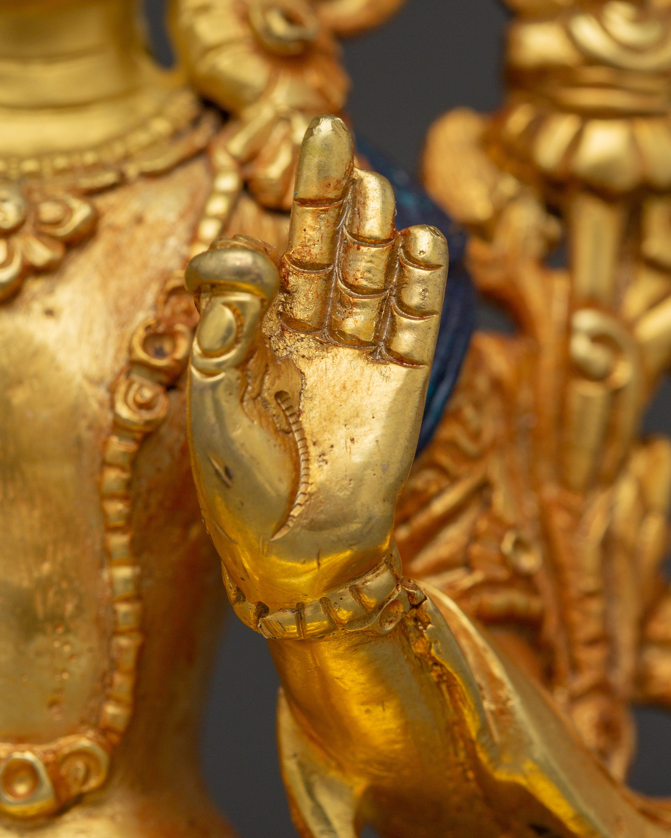 Tibetan Deity of Manjushri | Wisdom Deity Sculpture