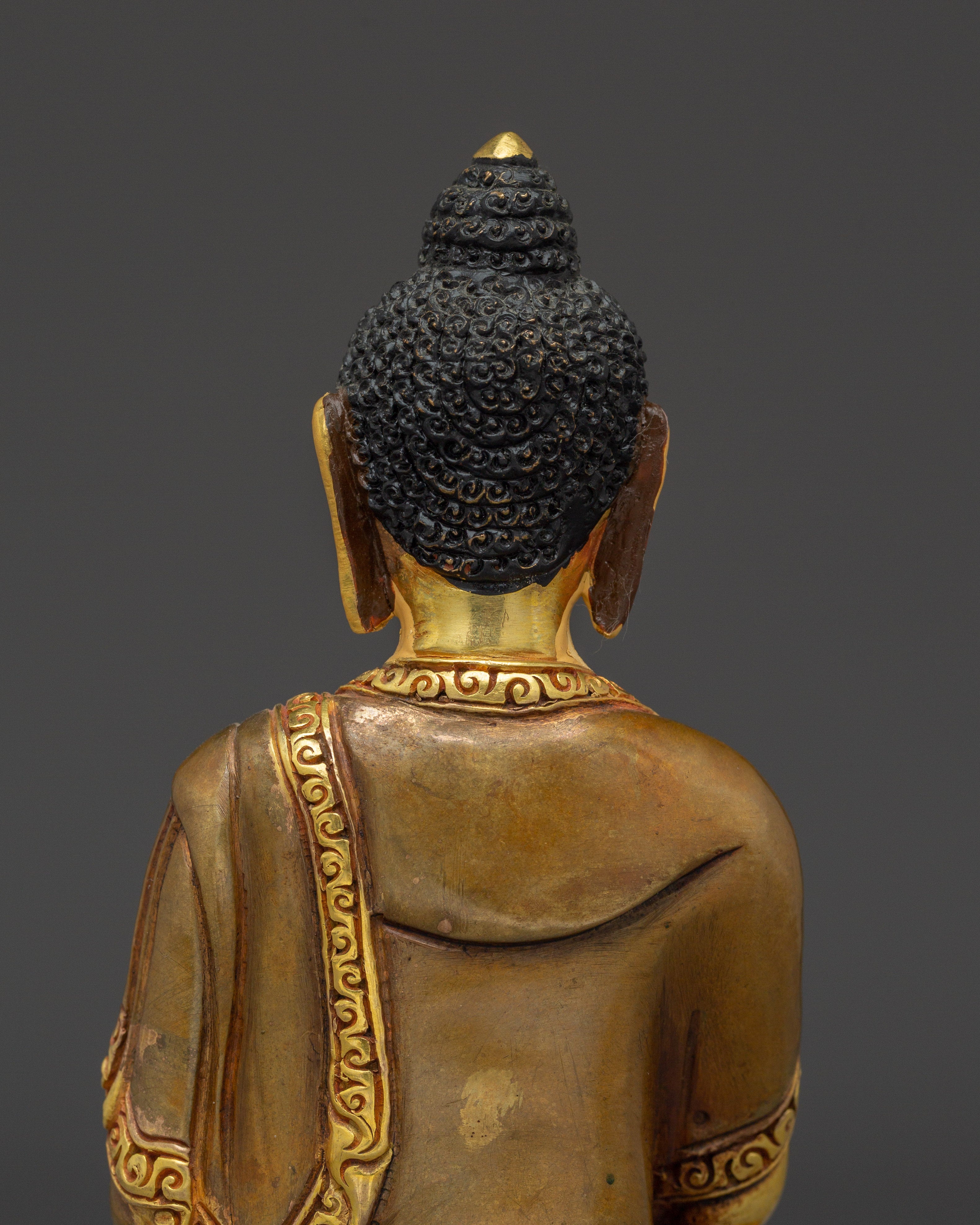 Serene Amitabha Buddha Copper Art | 48 Great Vows