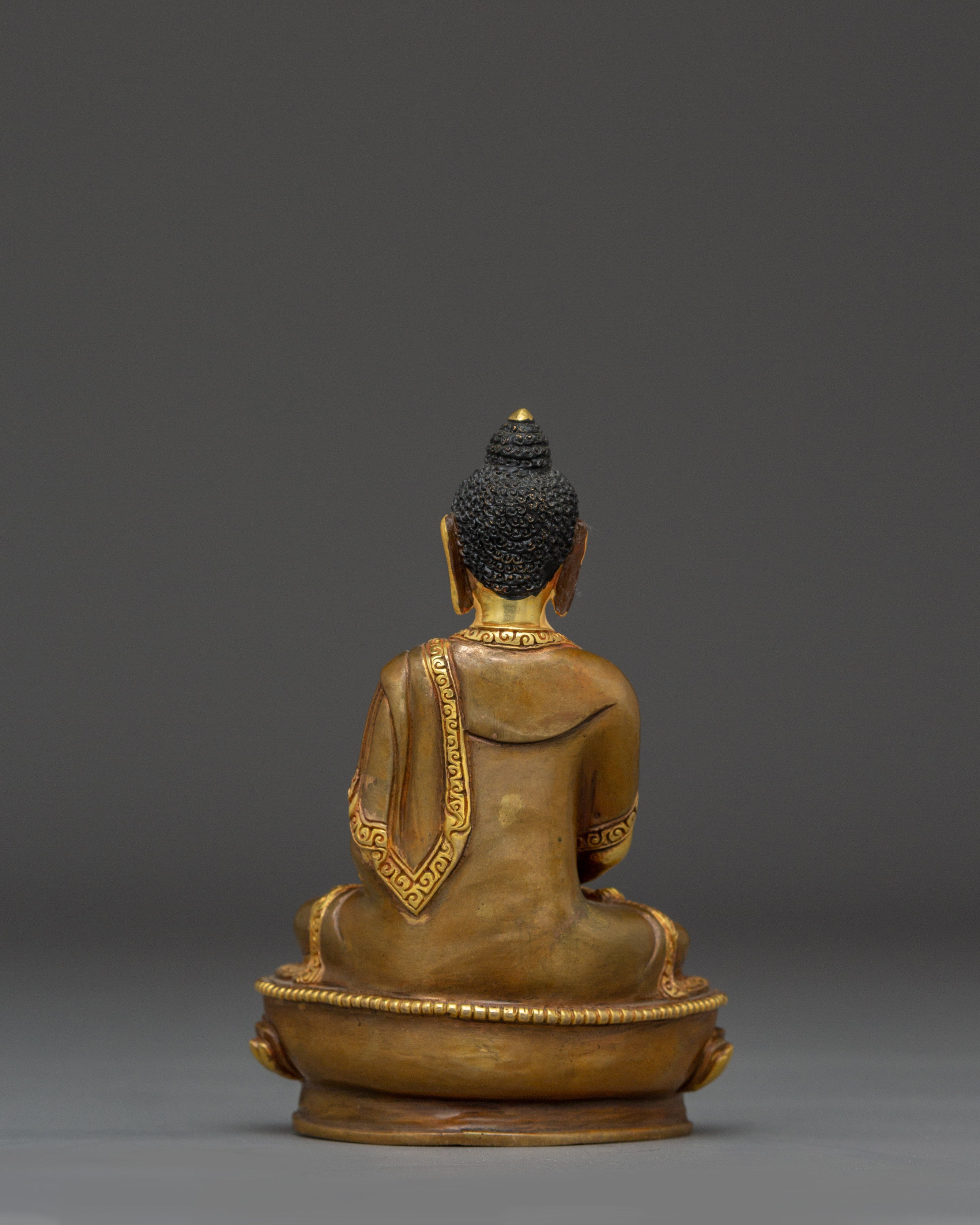 Serene Amitabha Buddha Copper Art | 48 Great Vows