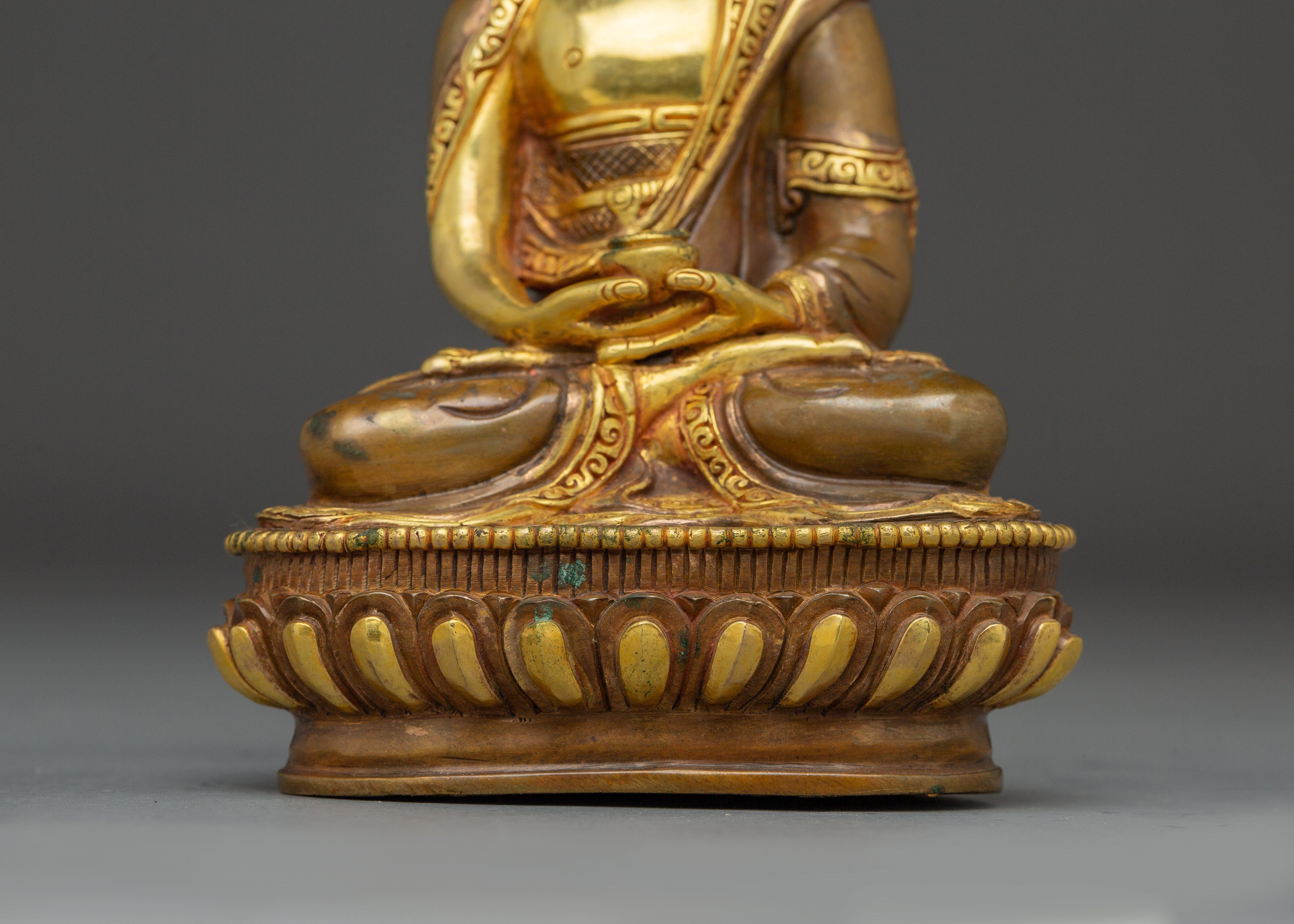 Serene Amitabha Buddha Copper Art | 48 Great Vows
