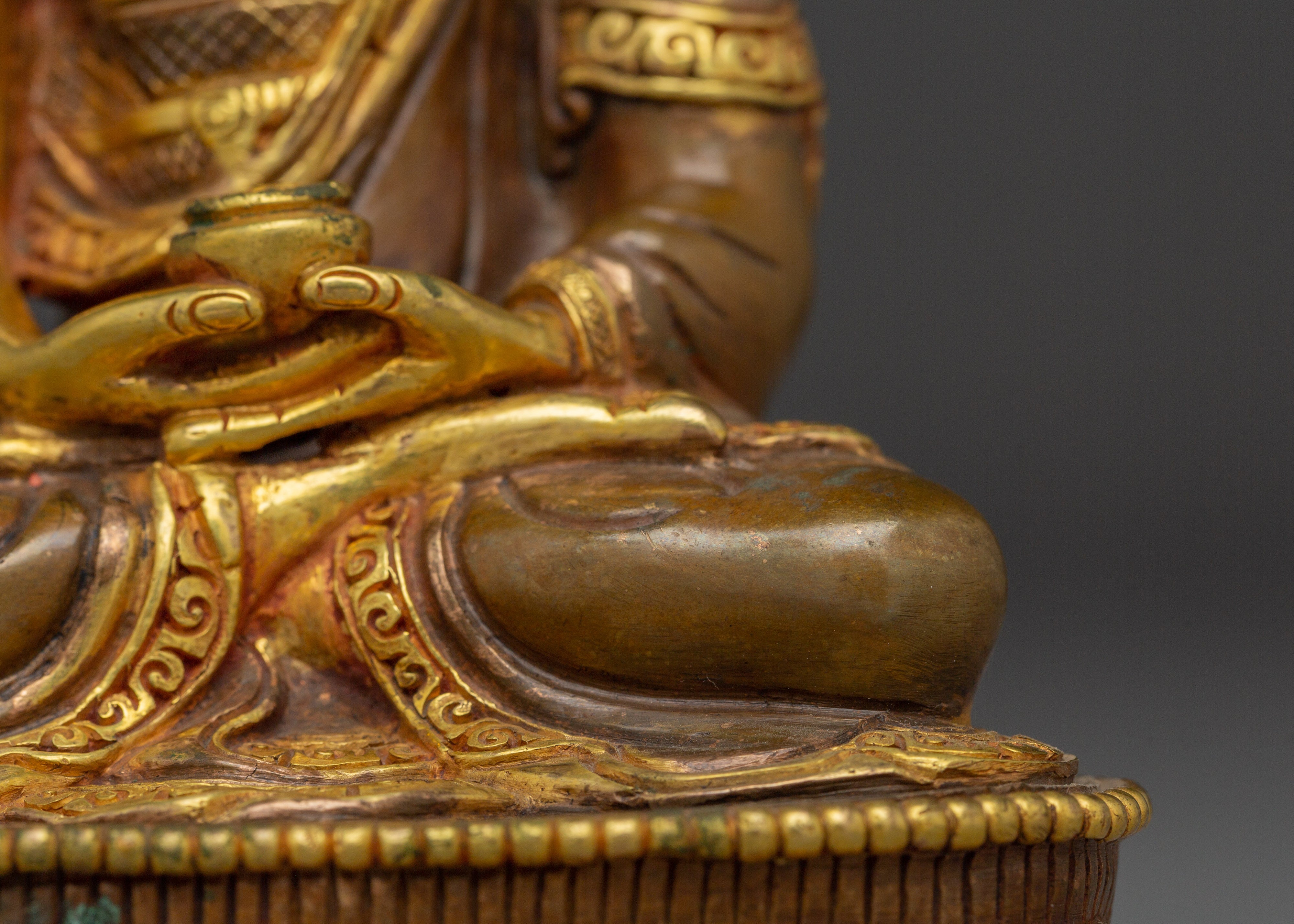 Serene Amitabha Buddha Copper Art | 48 Great Vows